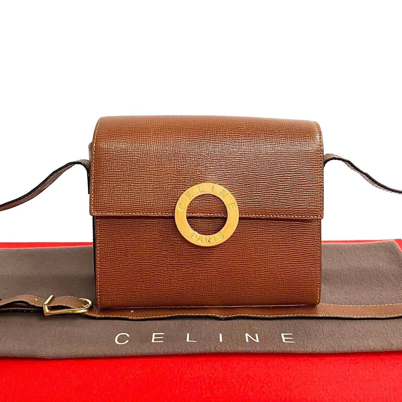 Celine Celine Shoulder Bag Brown Leather Size ONE SIZE - 1 Thumbnail