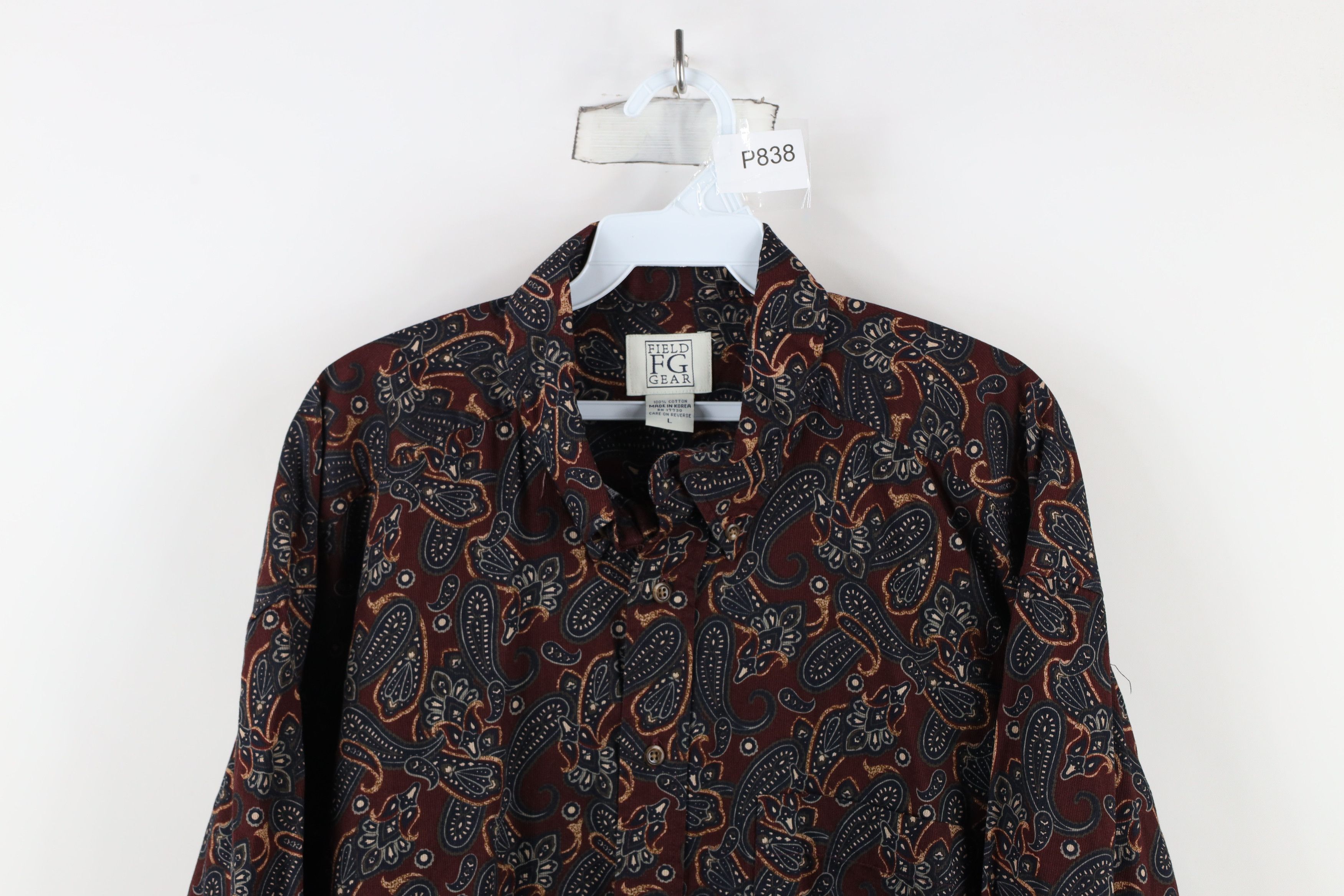 Vintage Vintage 90s Streetwear Collared Button Down Shirt Cotton Size US L / EU 52-54 / 3 - 2 Thumbnail