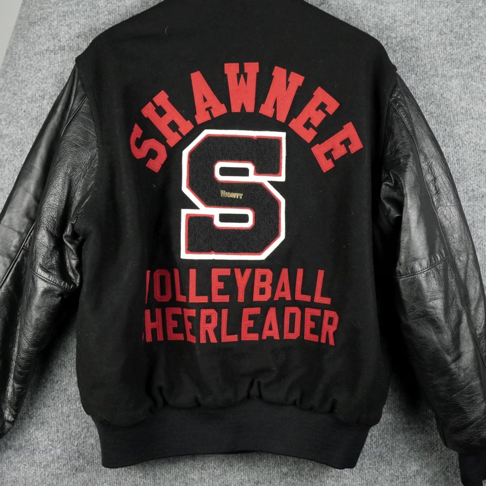 Holloway VINTAGE Holloway Varsity Jacket Womens L Shawnee Volleyball Cheerleader 90s Size L / US 10 / IT 46 - 6 Thumbnail