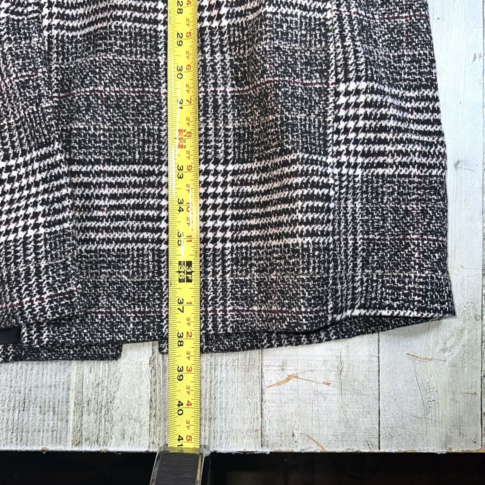 Vintage VINTAGE Uaneo Coat Unisex Black And White Checkered Overcoat 2X Big Mens Ladies Womens Size US XXL / EU 58 / 5 - 5 Thumbnail