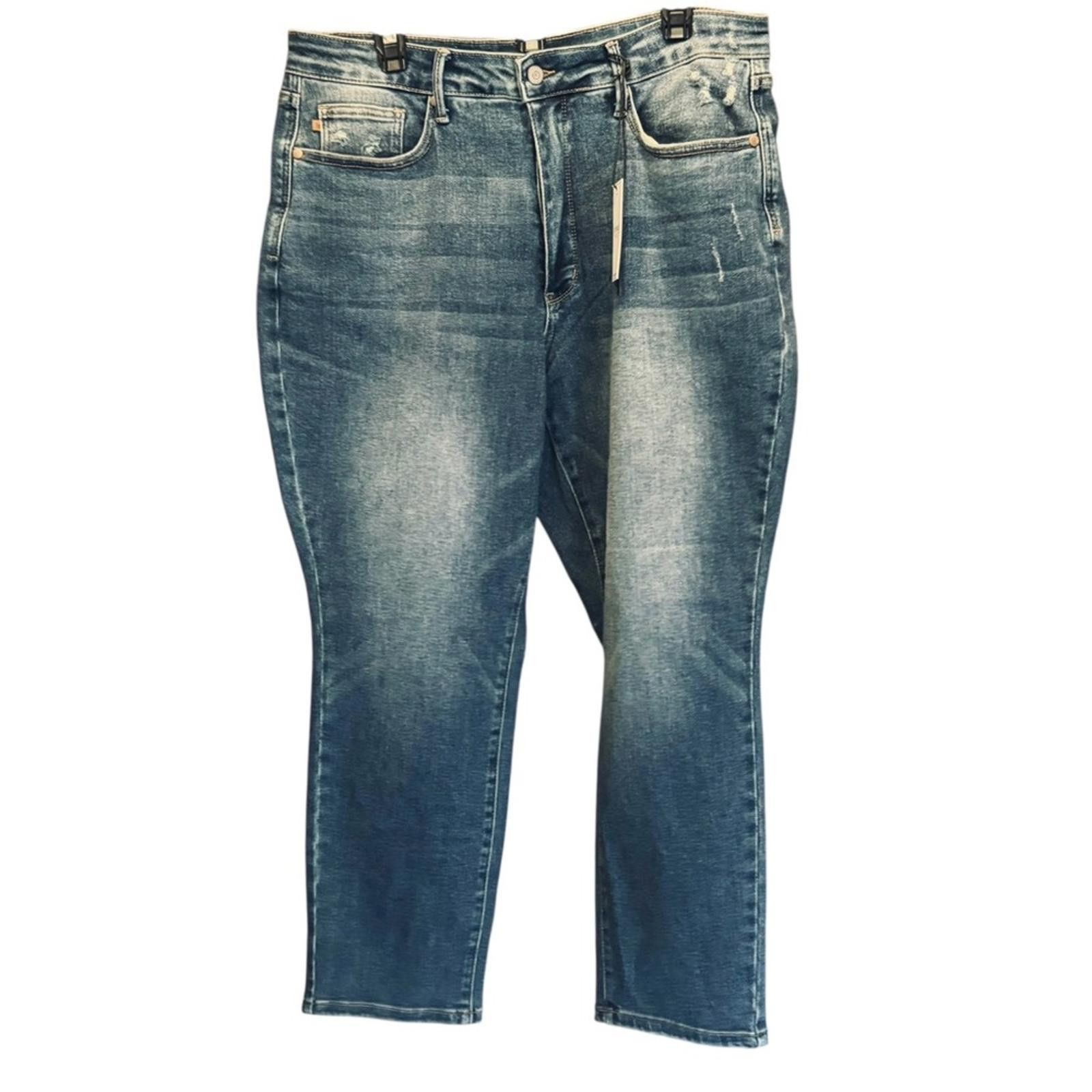 Designer NWT. Judy Blue. Slim Fit Tummy Control Jeans. Size 18W. Size 40" / US 18 - 12 Thumbnail