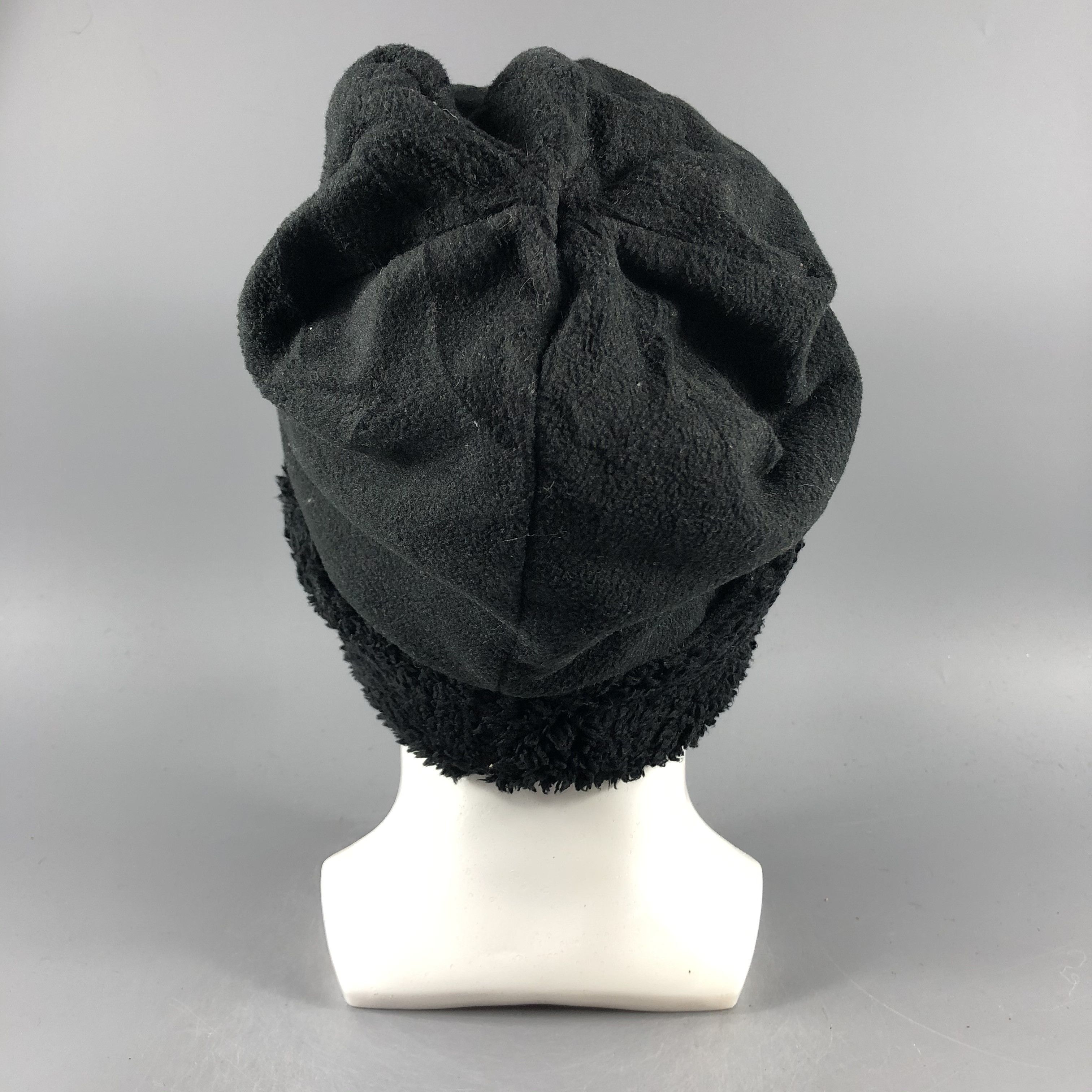 Vintage Unknown Black Faux Fur Beanie Snow Hat Snow Cap -D809 Size ONE SIZE - 3 Thumbnail