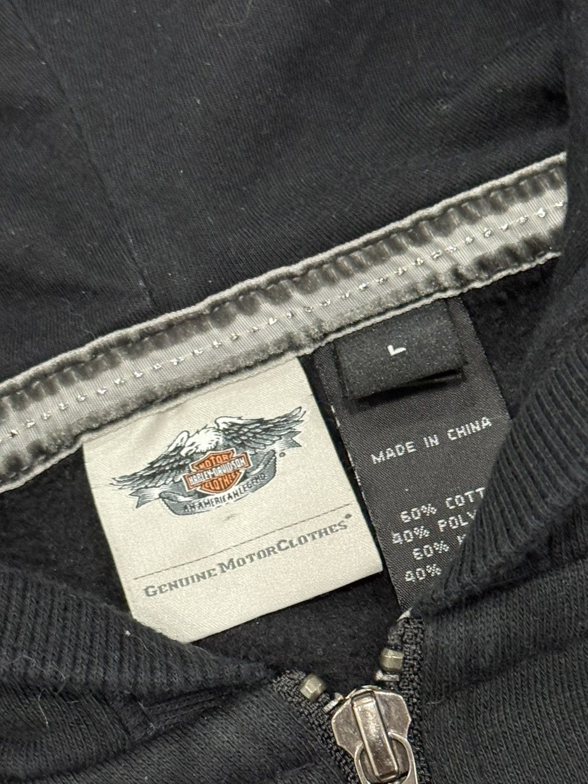 Harley Davidson Vintage 2012 Harley-Davidson Women’s Rhinestone Zip Hoodie Size L / US 10 / IT 46 - 14 Thumbnail