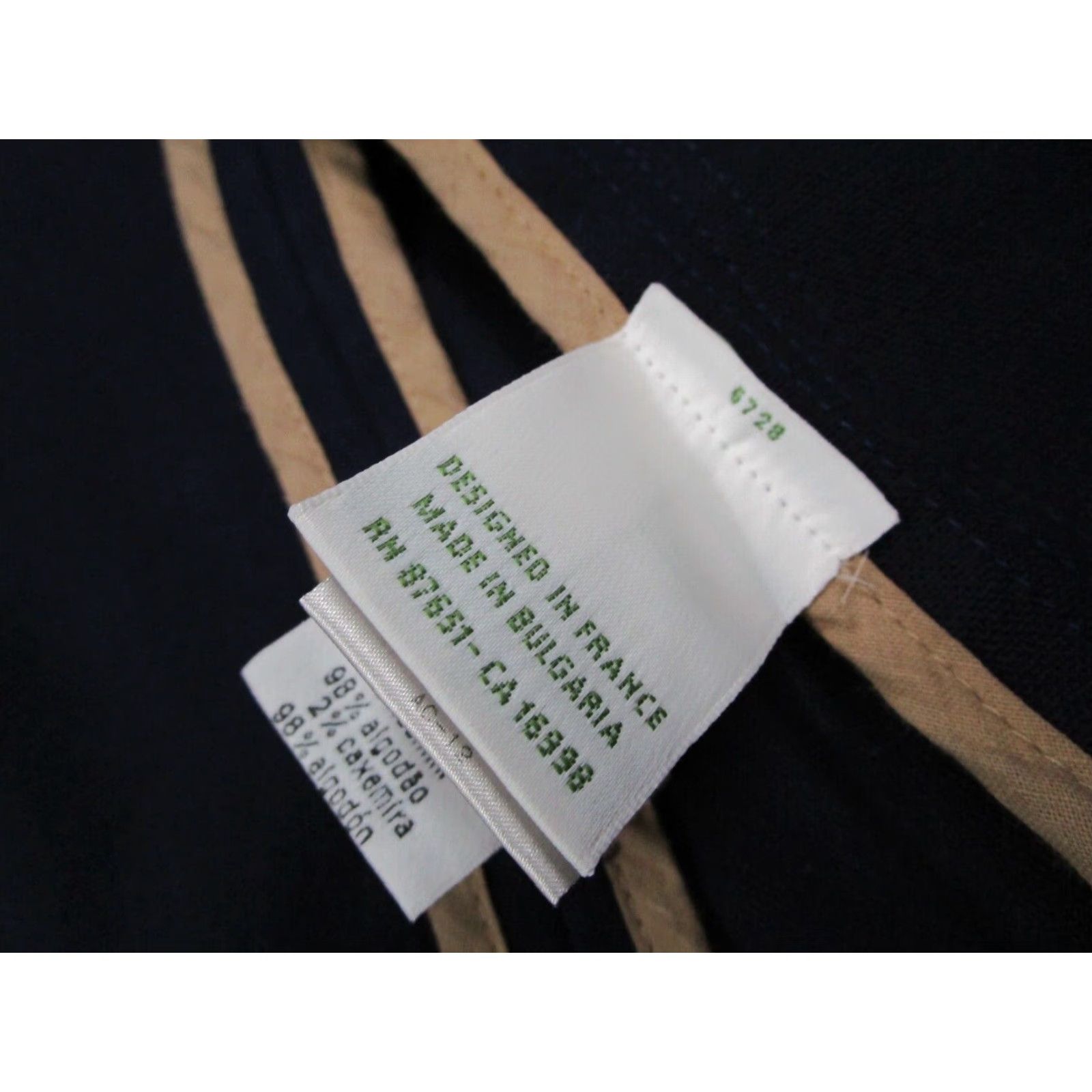 Lacoste Lacoste Women's Blue Cotton Cashmere Blend Full Zip Jacket Size 38 Size XS / US 0-2 / IT 36-38 - 5 Thumbnail