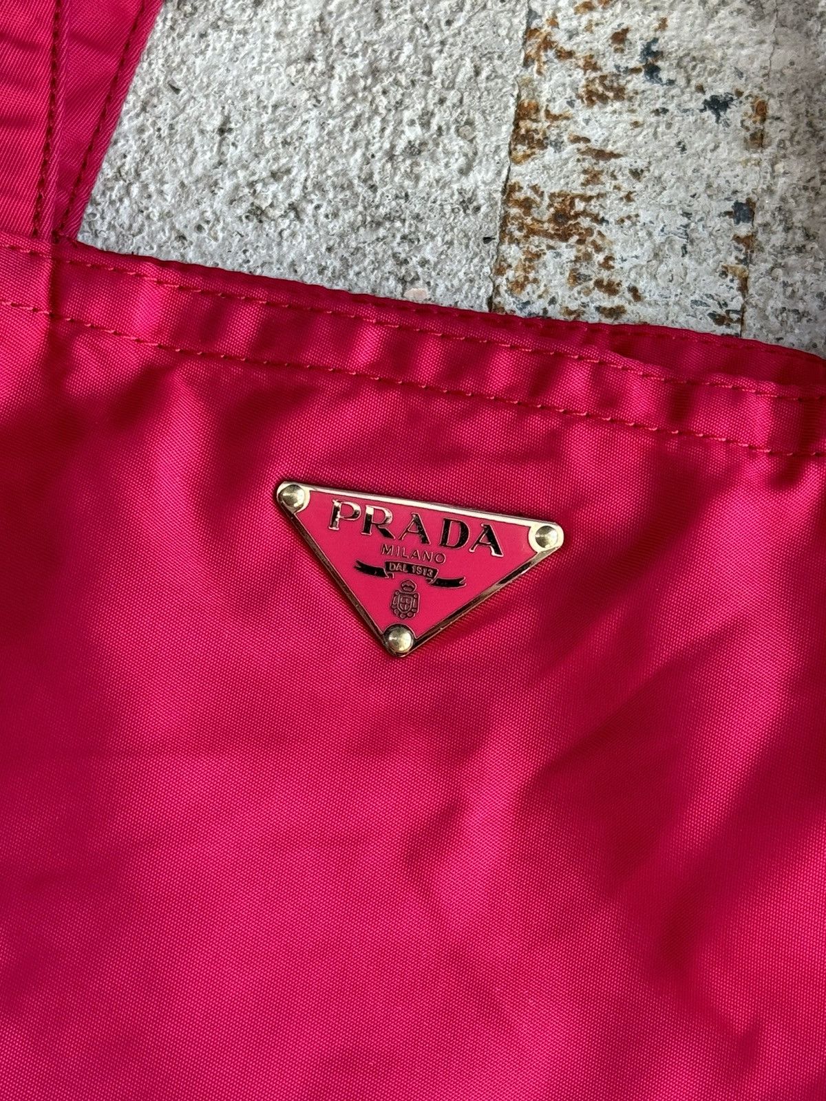Prada Prada Pink Robot Nylon Totebag Size ONE SIZE - 7 Thumbnail