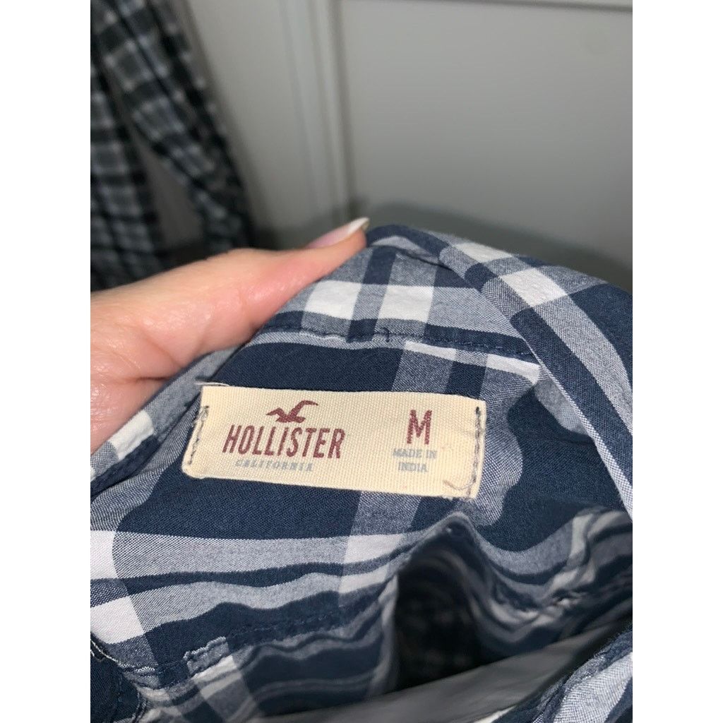 Hollister Set of 2 Hollister Men's Plaid Long Sleeve Button-Down Shirt Size US M / EU 48-50 / 2 - 7 Thumbnail