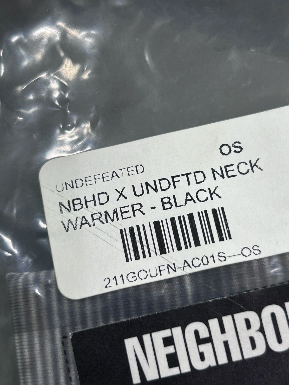 Neighborhood x Undefeated Neck Warmer NEW