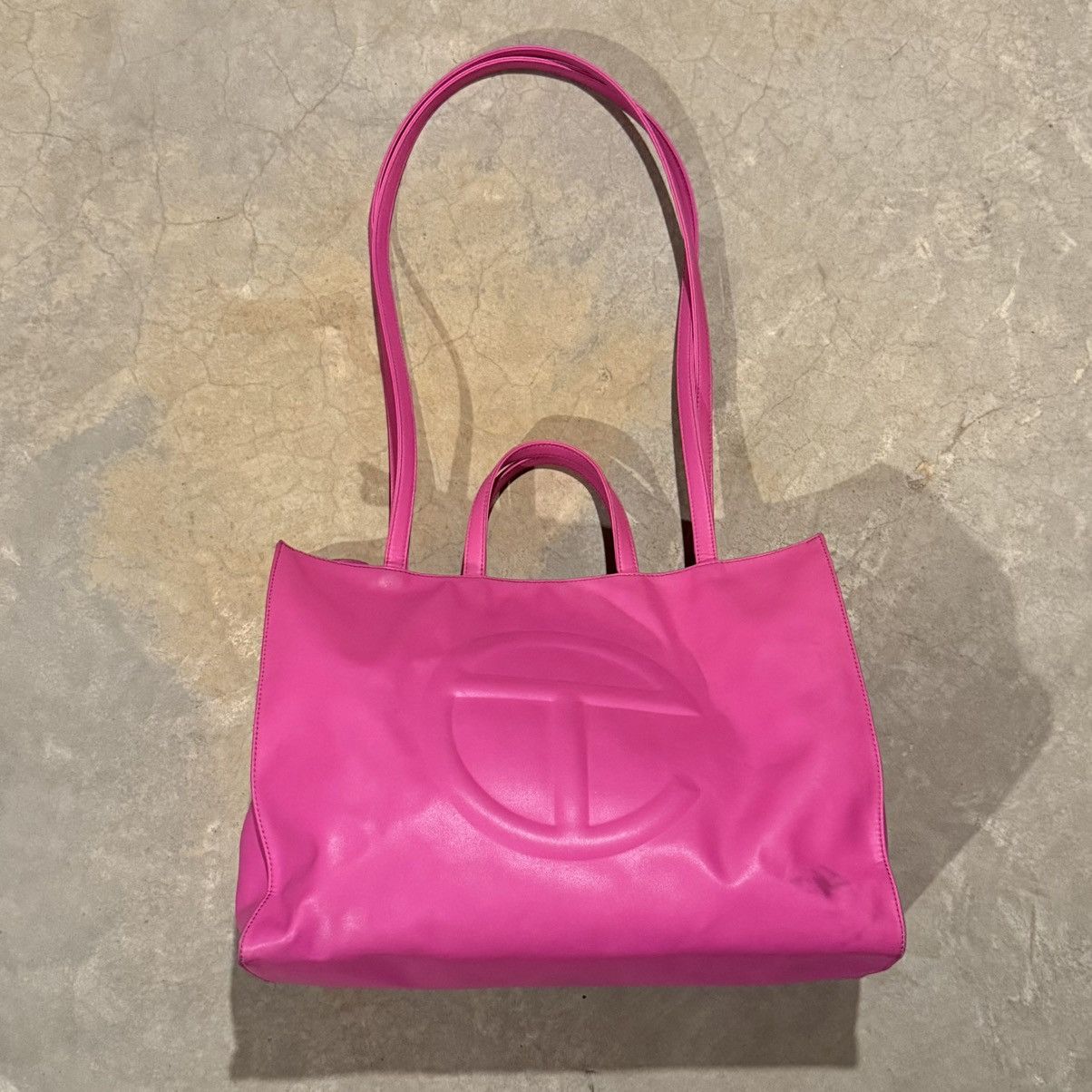 Telfar Telfar Shopping Tote Bag Azalea Pink Vegan Leather Large Size ONE SIZE - 4 Thumbnail