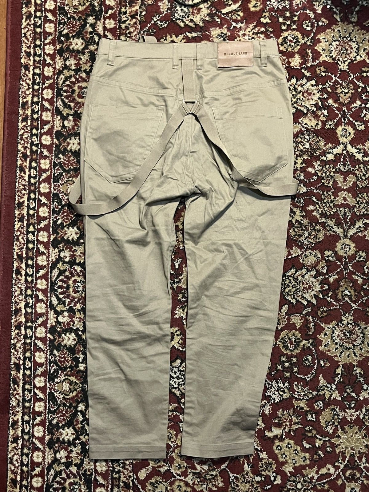 Helmut Lang Helmut Lang Crop Suspender Trouser Brown Size US 30 / EU 46 - 2 Thumbnail