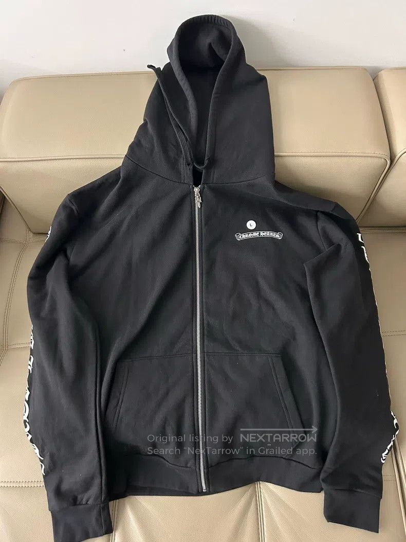 Chrome Hearts CHROME HEARTS Size XL Black scroll letter zipper coat Size US XL / EU 56 / 4 - 1 Thumbnail