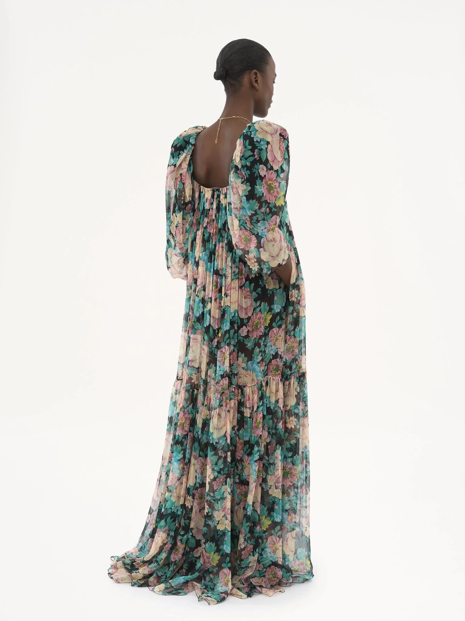 Chloe o1loc1c10226 Maxi Dress in Multicolor Size XS / US 0-2 / IT 36-38 - 5 Thumbnail