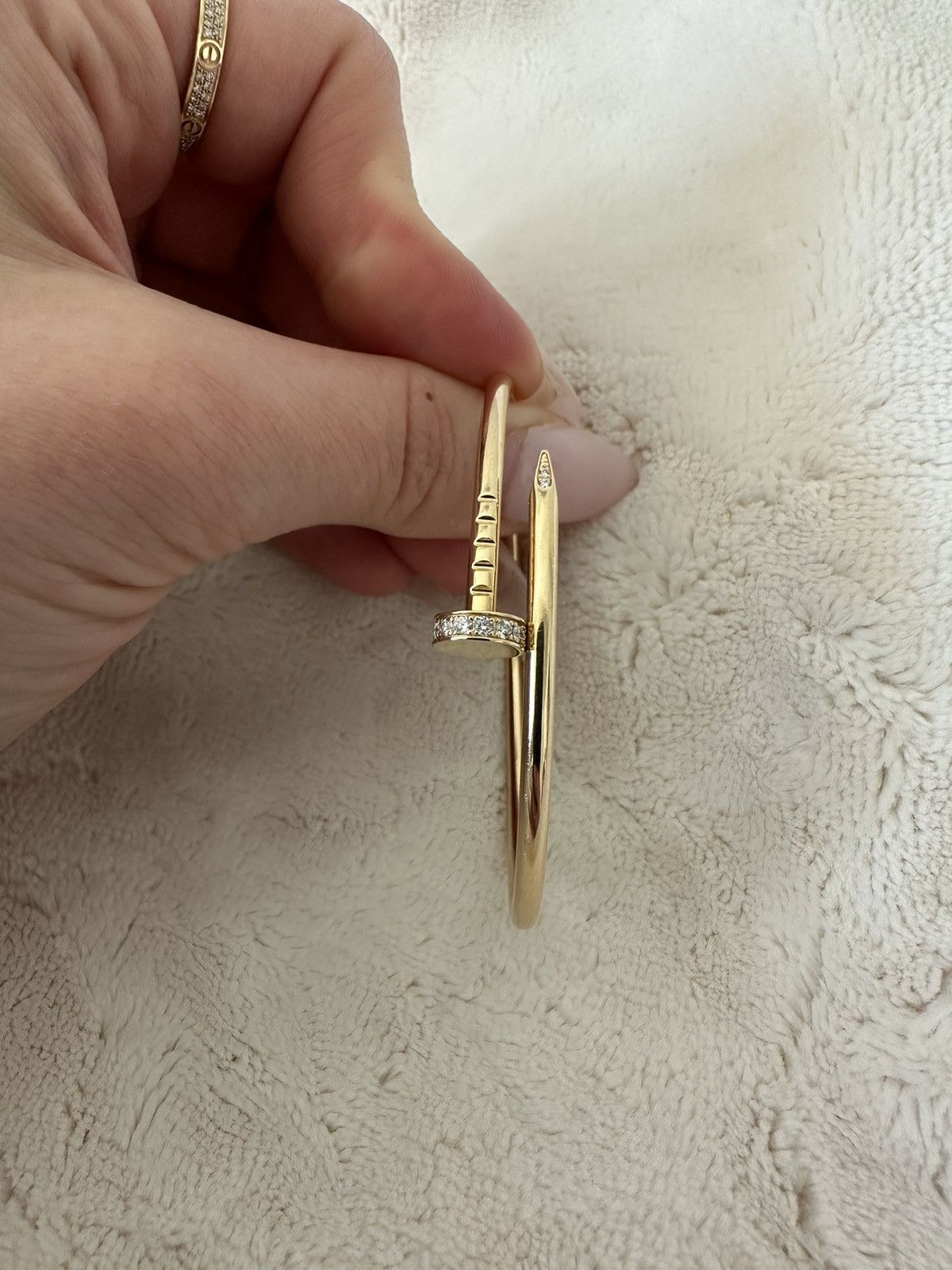 Cartier Cartier Juste Un Clou Bracelet with Diamonds Size ONE SIZE - 3 Thumbnail