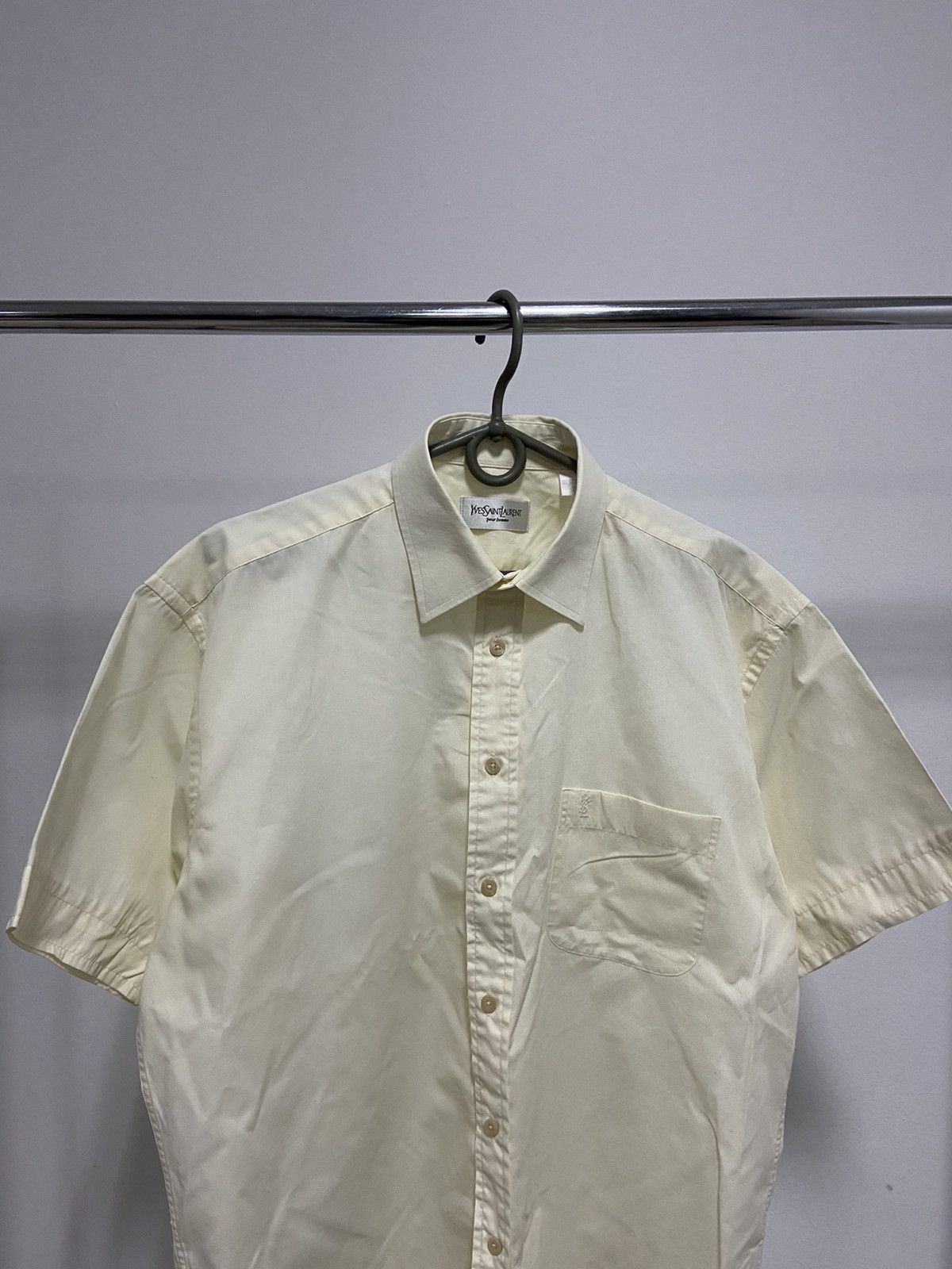 Vintage × Yves Saint Laurent Yves Saint Laurent Vintage Button Ups Luxury Small Logo YSL Size US L / EU 52-54 / 3 - 2 Thumbnail