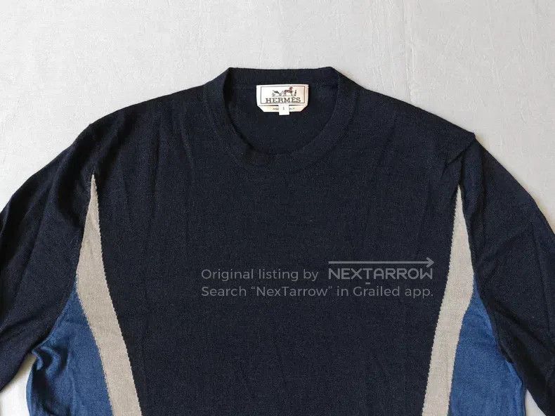 Hermes Hermes Cashmere sweater knitted sweater, black, 80% cashme Size US S / EU 44-46 / 1 - 5 Thumbnail