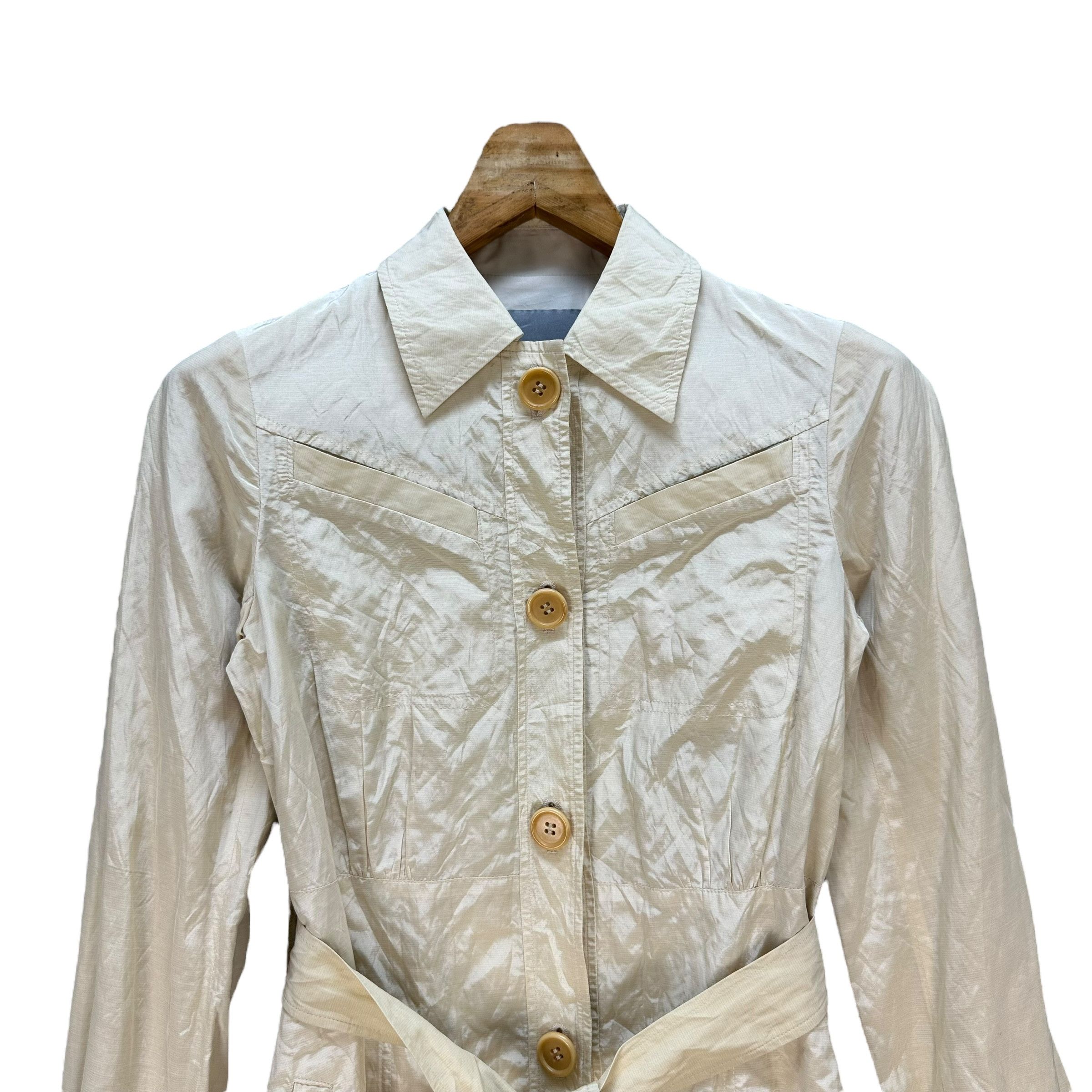 Theory THEORY LUXE Nylon-Cotton Belted Long Coat #A80-1943 Size XS / US 0-2 / IT 36-38 - 2 Thumbnail