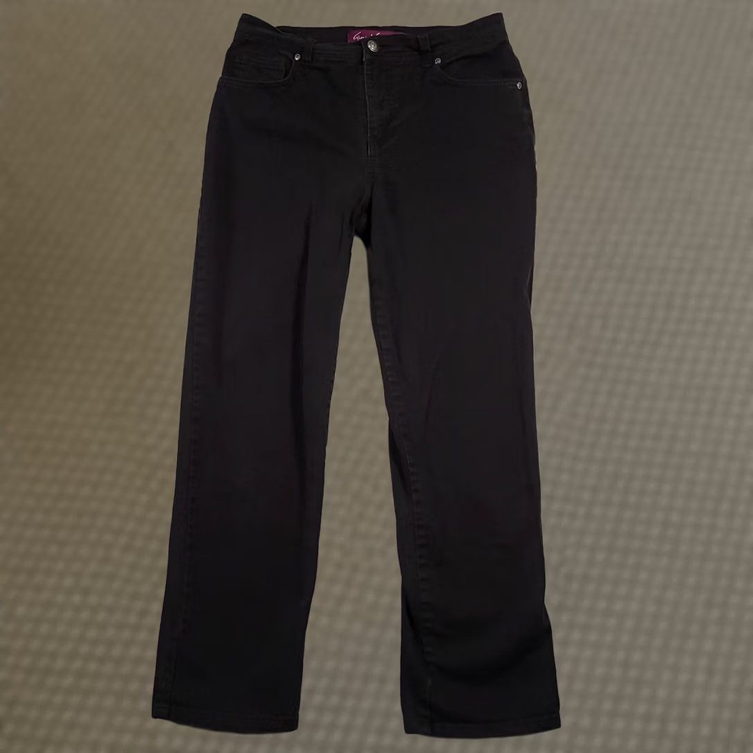 Gloria Vanderbilt VINTAGE Gloria Vanderbilt Black Stretch Jeans Women's 8 Short Mid-Rise Casual Size 30" / US 8 / IT 44 - 1 Thumbnail