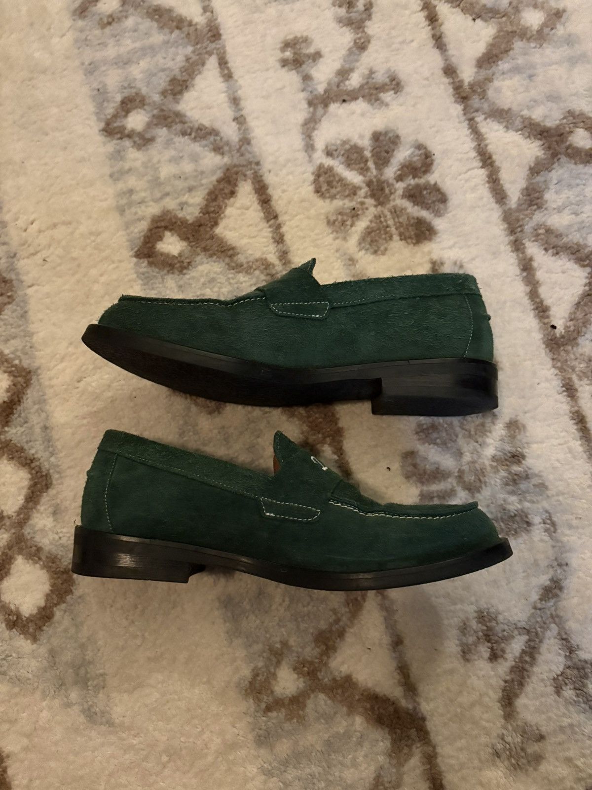 DUKE + DEXTER Green rough out suede Duke + Dexter loafers Size US 7.5 / EU 40-41 - 3 Thumbnail