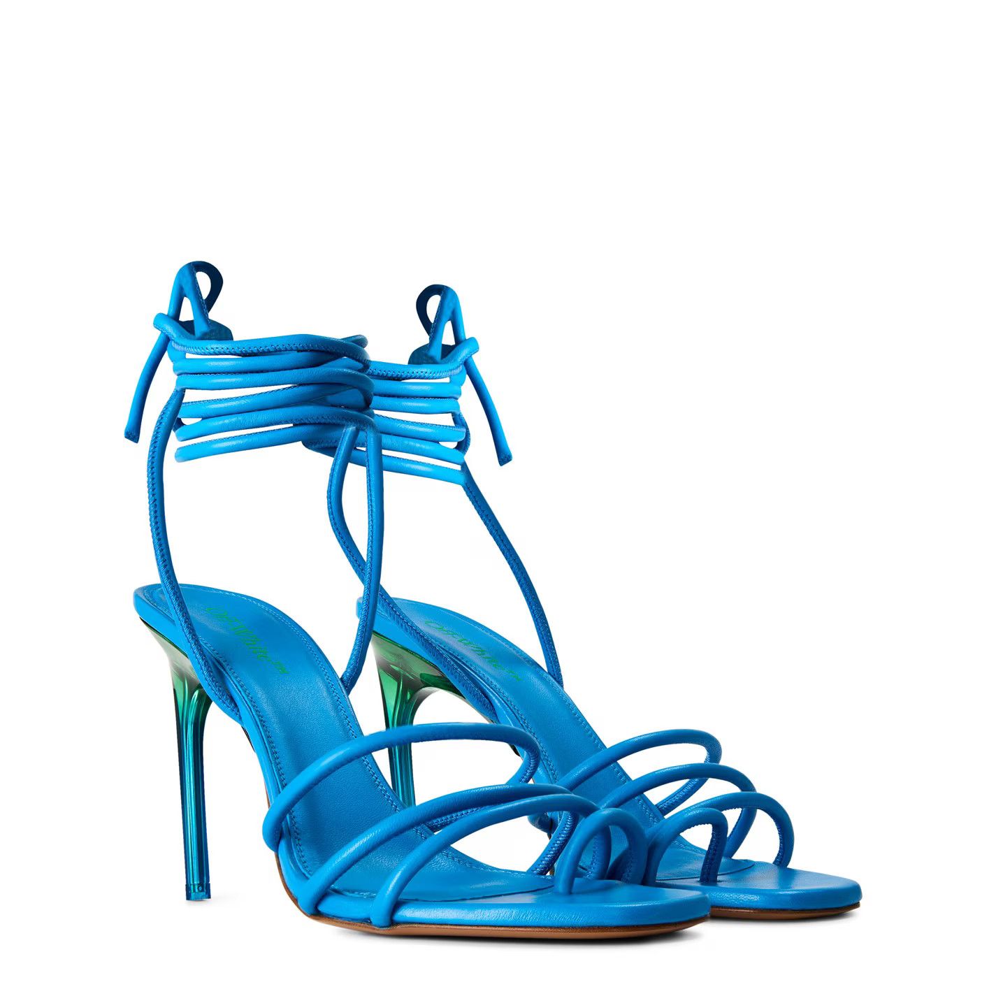 Off-White o1g2r1mq0125 Sandals in Blue Size US 6 / IT 36 - 3 Thumbnail