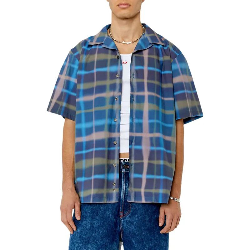 Diesel Diesel Check Short Sleeve Shirt Size US M / EU 48-50 / 2 - 1 Thumbnail