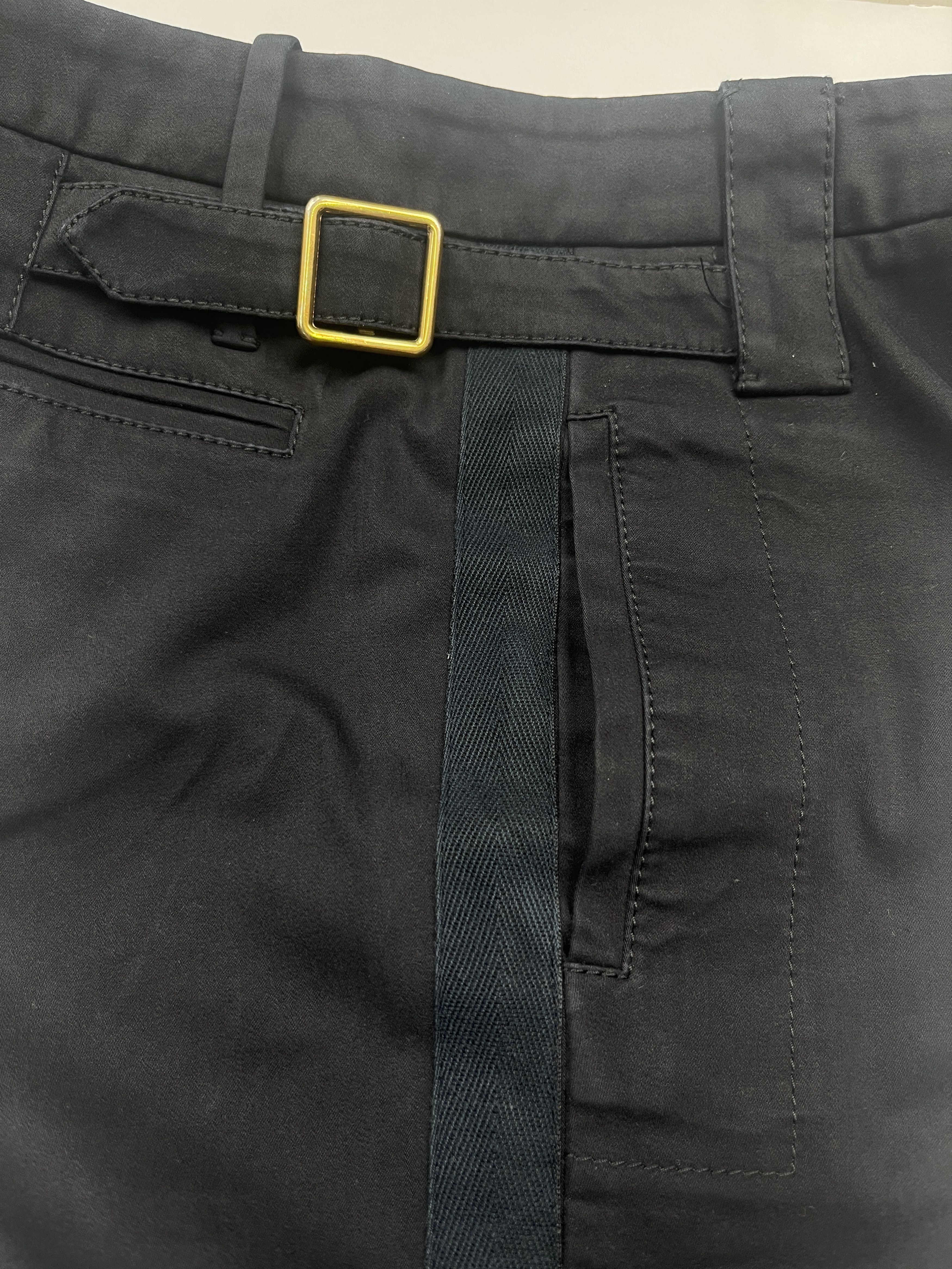 Gucci Gucci Black Cotton Pants With Brass Buckles Size 26" / US 2 / IT 38 - 5 Thumbnail