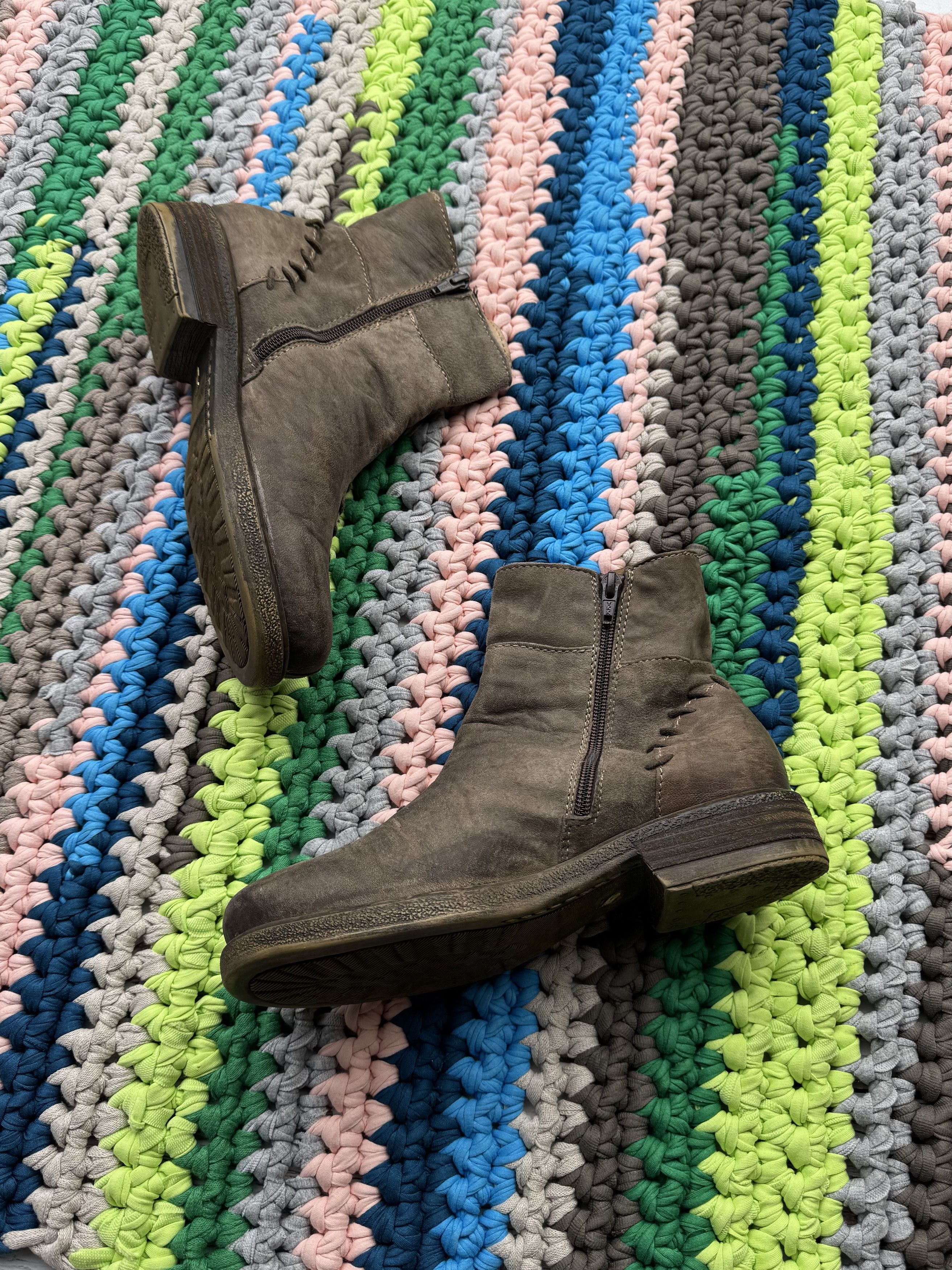 A.S.98 Vintage Leather Boots (ET1)(D15) Size US 9 / IT 39 - 4 Thumbnail