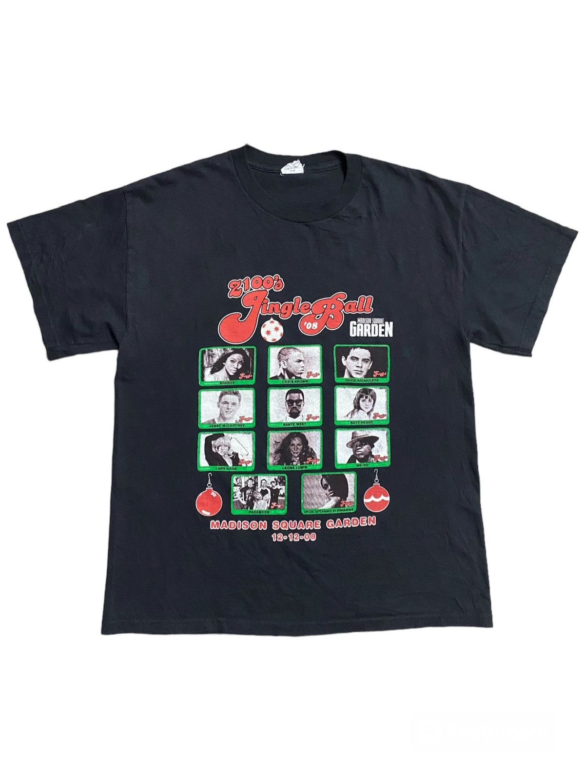 Band Tees Vintage Jingle Ball 2008 Kanye West Chris Brown T-Shirt Size US M / EU 48-50 / 2 - 1 Thumbnail