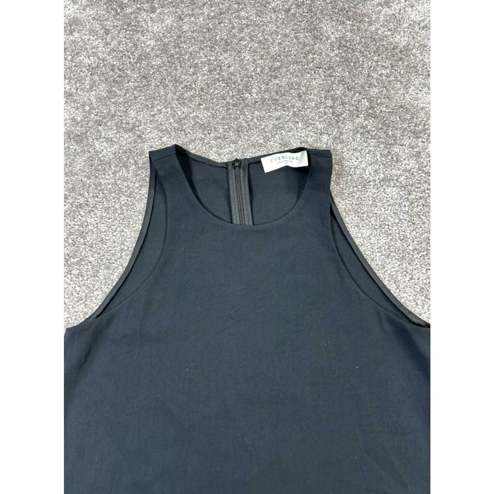 Everlane Everlane Shirt Womens 00 Black Tank Top Sleeveless Scoop Neck Casual Basic Knit Viscose Woven Relaxed Regular Size XXS / US 00 / IT 34 - 2 Thumbnail