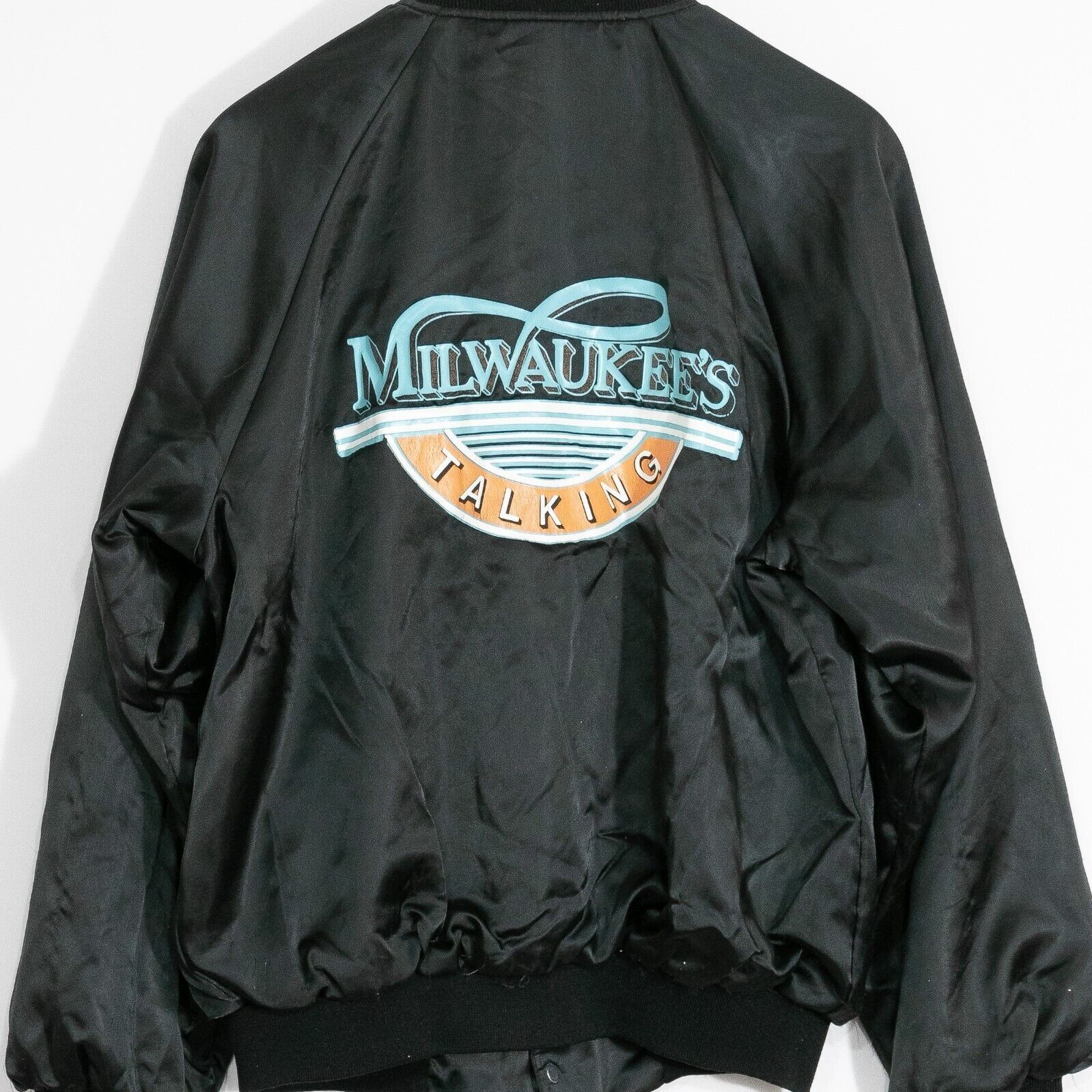 Vintage Vintage Milwaukees Talking Satin Windbreaker Mens Large Size US L / EU 52-54 / 3 - 2 Thumbnail