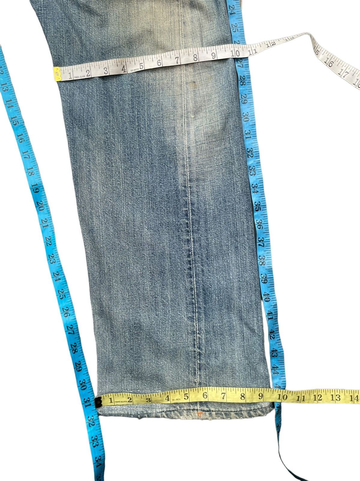 Lee × Vintage Vintage Lee Union Made Faded Distresed Denim Size US 36 / EU 52 - 20 Thumbnail
