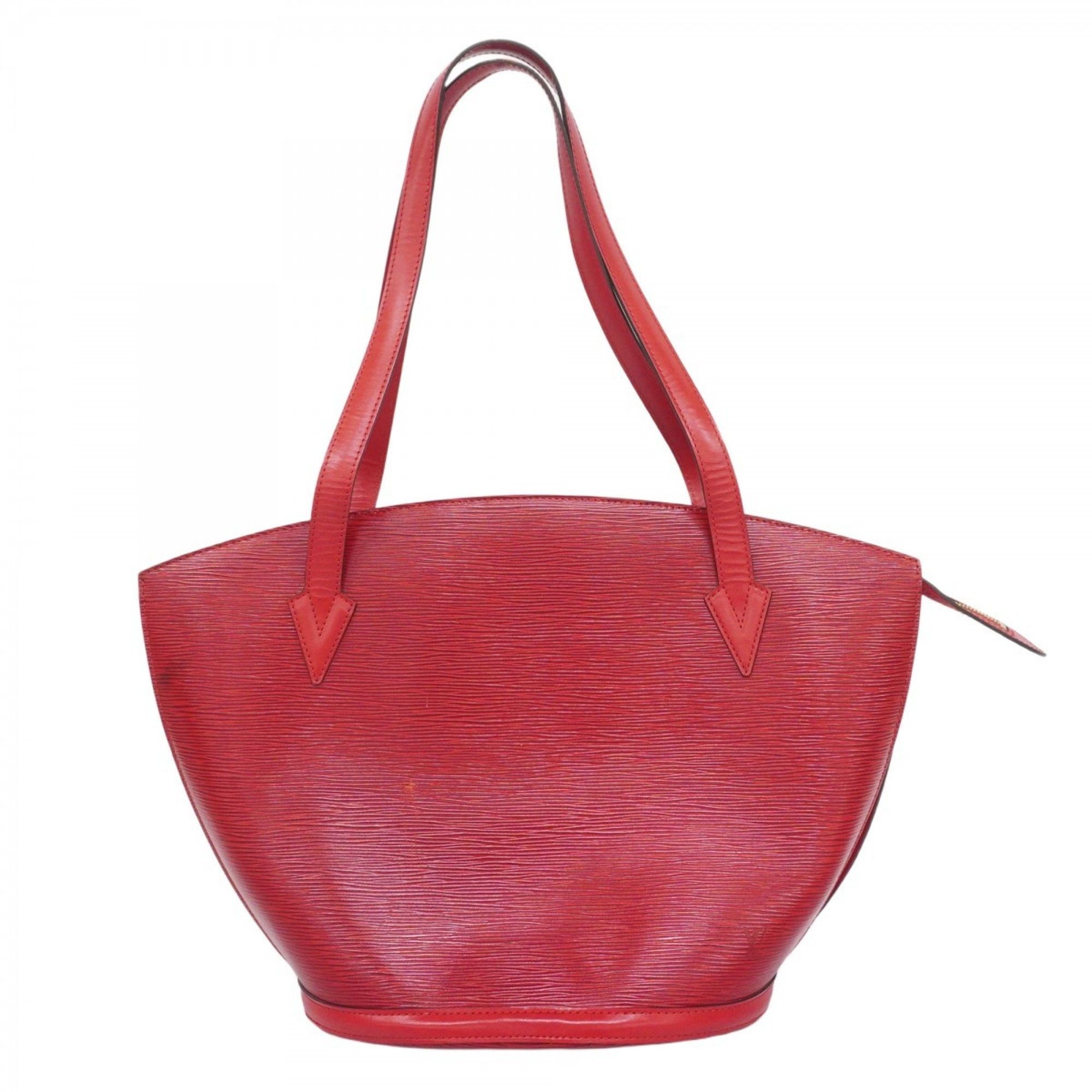 Louis Vuitton Shoulder Bag Epi Saint Jacques M52267 Castilian Red Women's