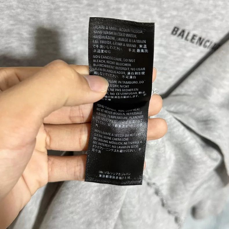 Balenciaga Balenciaga Front and back Logo short sleeve T-shirt grey Size US M / EU 48-50 / 2 - 7 Thumbnail