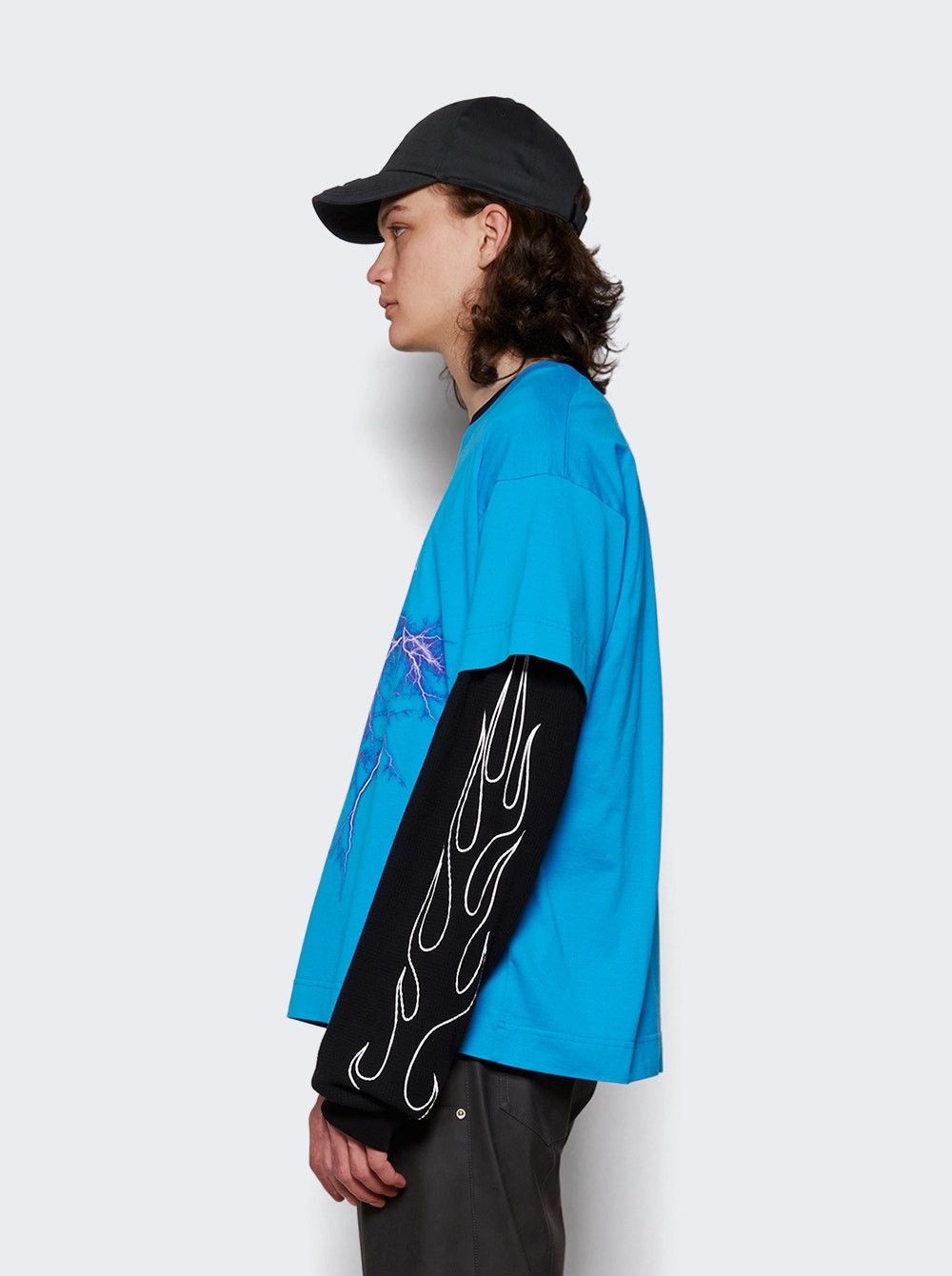 Givenchy Blue Lightning Logo T-Shirt Size US XL / EU 56 / 4 - 3 Thumbnail