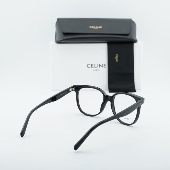 Celine Celine CL5010IN 001 Eyeglasses Black 53mm Square Frame Size ONE SIZE - 11 Thumbnail