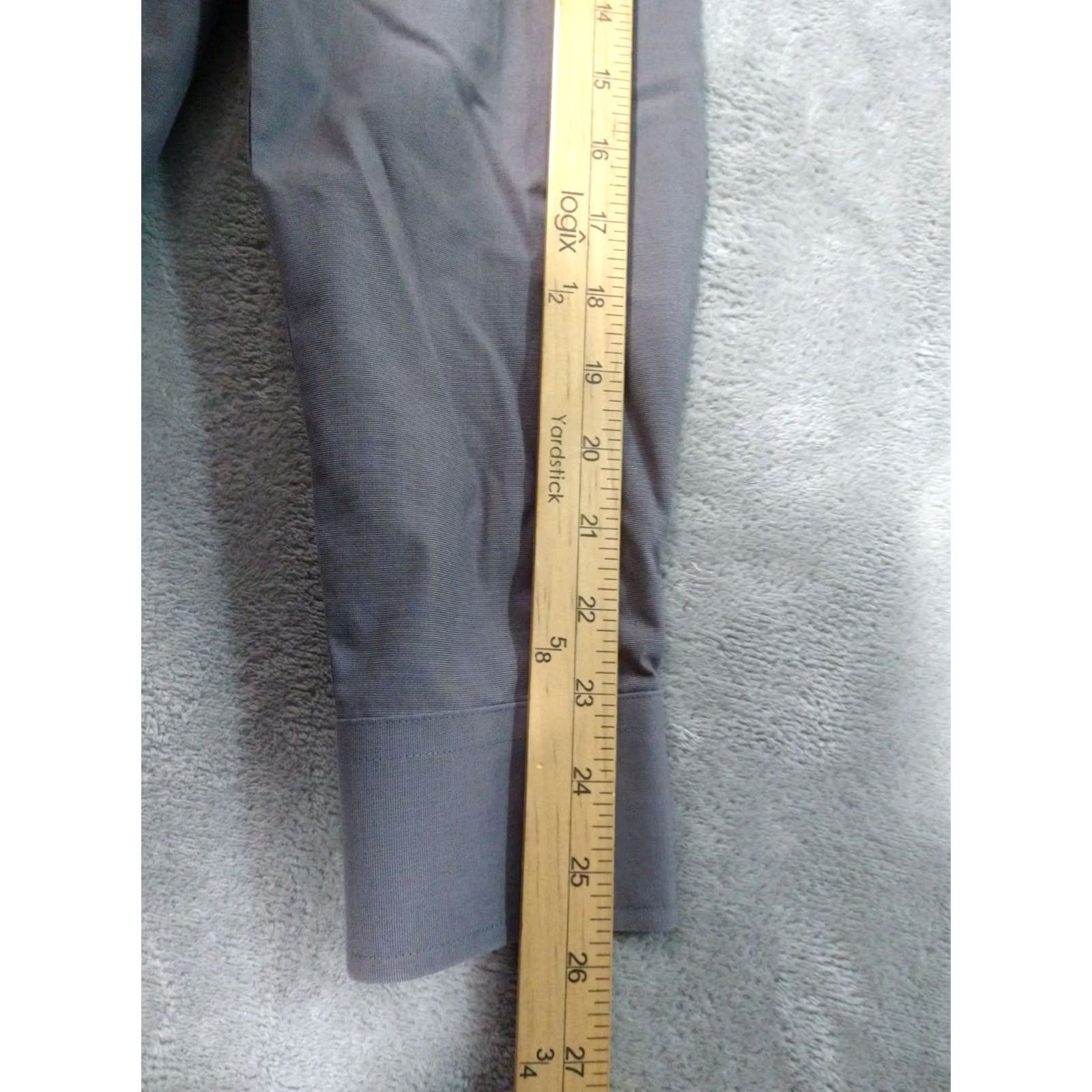 UNTUCKit UNTUCKit Shirt Men Medium Gray Slim Fit Long Sleeve Wrinkle Free Sangiovese Size US M / EU 48-50 / 2 - 6 Thumbnail