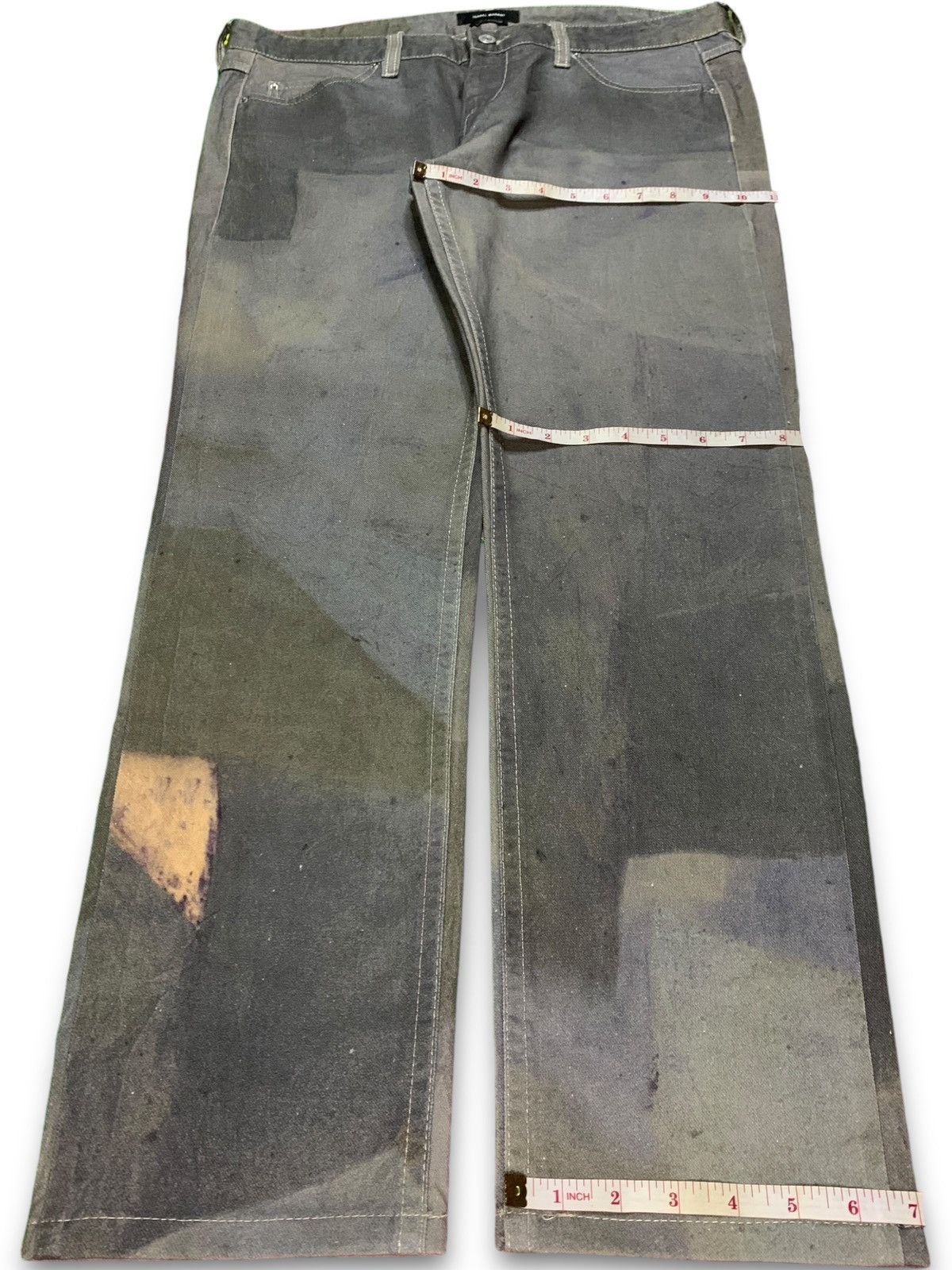 Isabel Marant × Isabel Marant Etoile Vintage Isabel Marant Artisanal Spike Denim Pants Size 35" - 13 Thumbnail