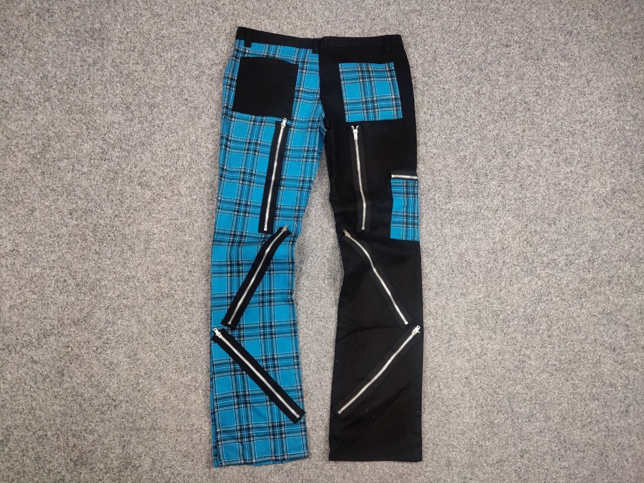 Japanese Brand Nix Gilt Y2K Vintage Avant Garde Gothic Patchwo Zipper Pants Size 32" / US 10 / IT 46 - 9 Thumbnail