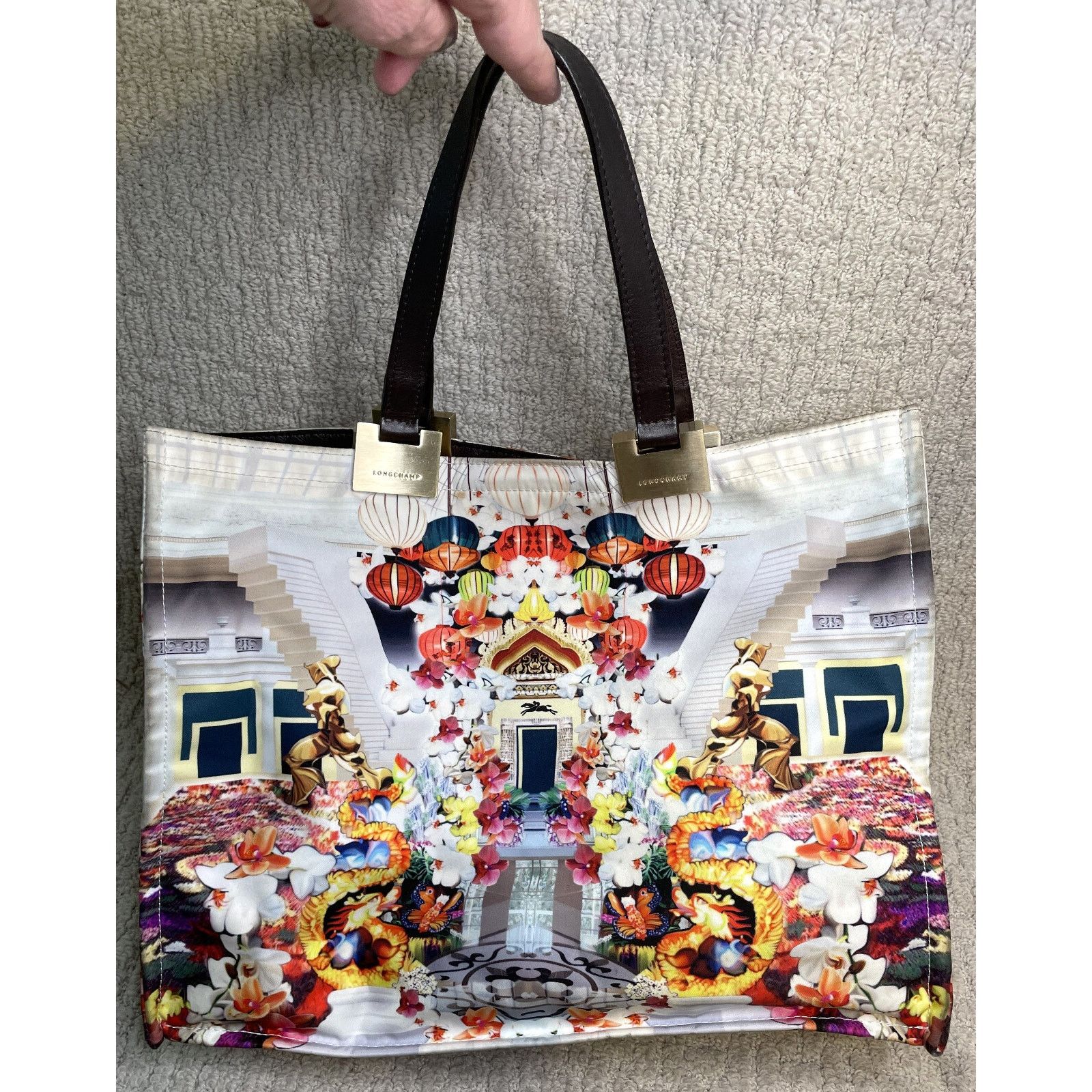 Longchamp Longchamp Mary Katrantzou East Meets West Handbag Tote Size ONE SIZE - 1 Thumbnail