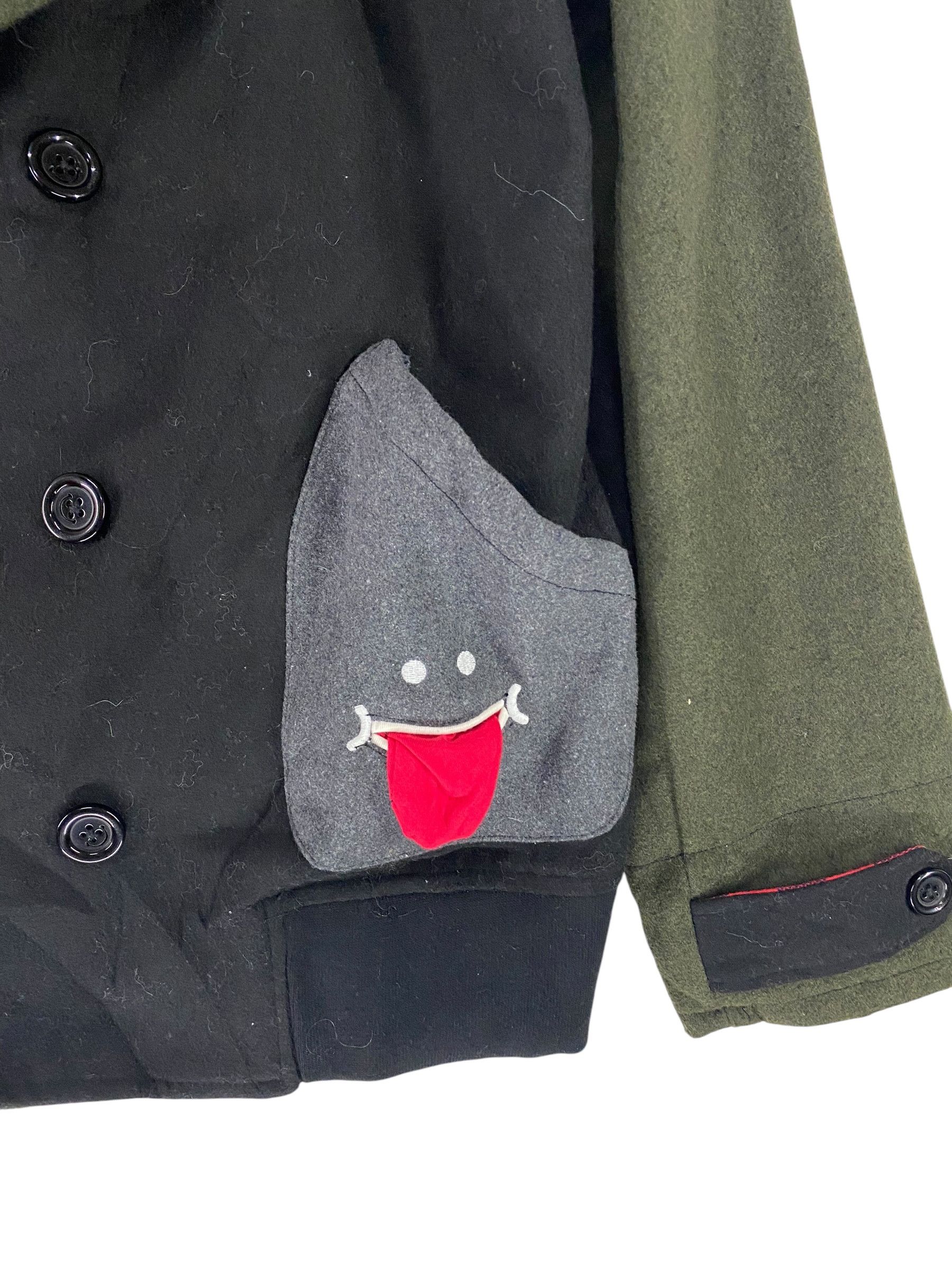 Japanese Brand Up Smile color block double breasted coat Size US S / EU 44-46 / 1 - 6 Thumbnail