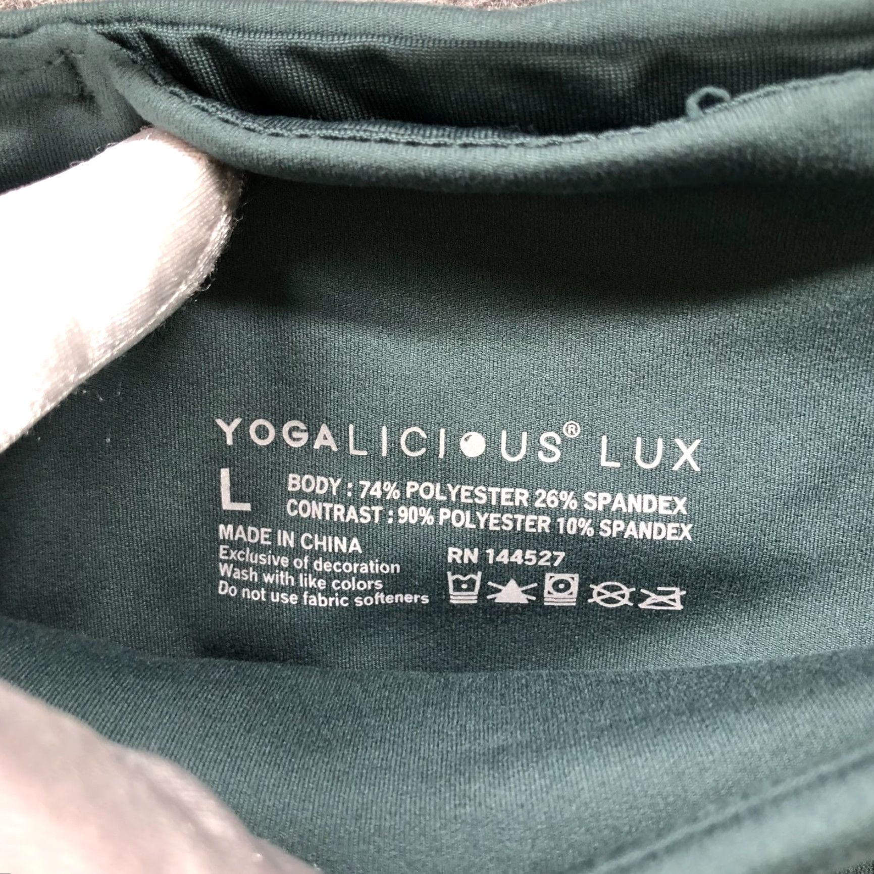 Vintage VINTAGE Yogalicious Lux Leggings Womens L Sage Green High Rise Active Yoga Gym Size 36" / US 14 / IT 50 - 5 Thumbnail
