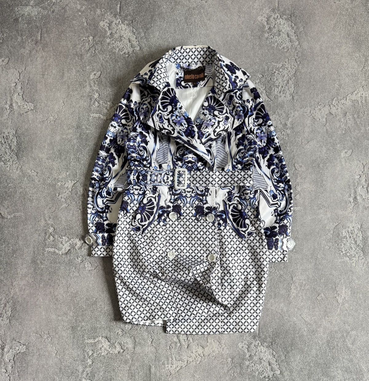 Cavalli Class × Just Cavalli × Roberto Cavalli Roberto Cavalli 40size all Printed flowers 🌺 coat jacket Size S / US 4 / IT 40 - 1 Thumbnail