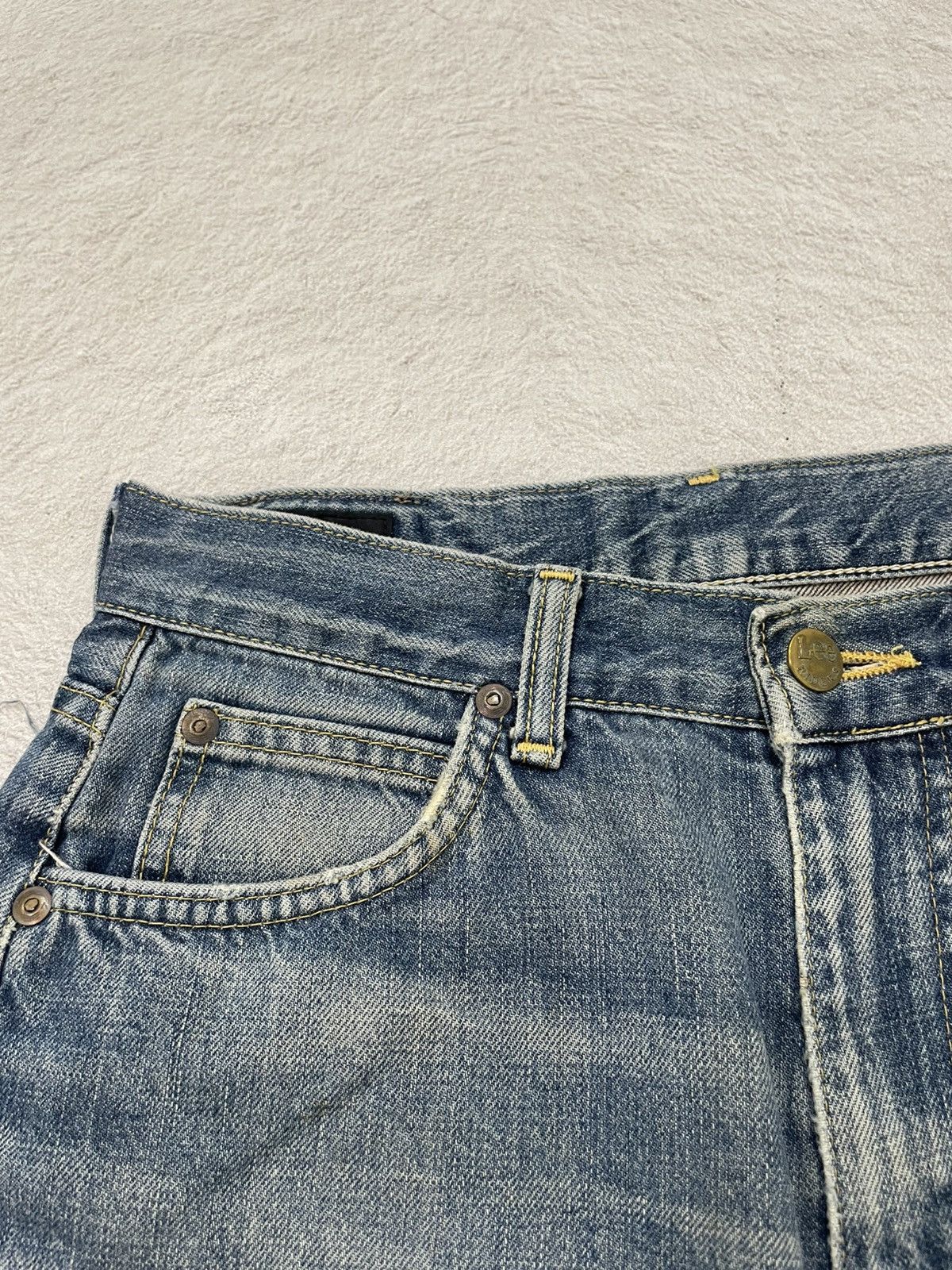 Japanese Brand 2000s Lee Rare Cargo Denim Dirty Washed Distressed if6was9 Size US 28 / EU 44 - 6 Thumbnail