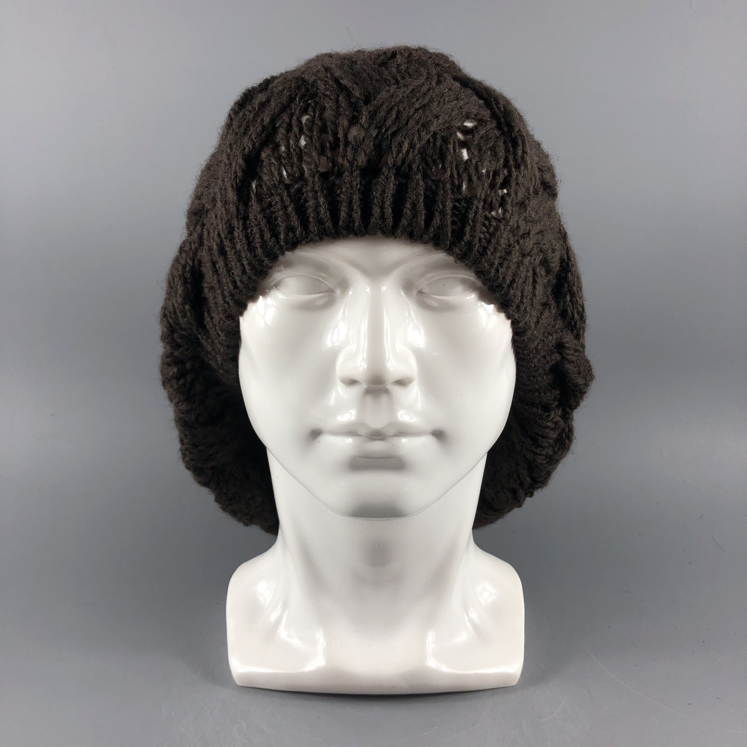 image of Vintage Ronnie Scotts Beanie Cable Knit Hats Slouchy Snow Cap B1200, Men's