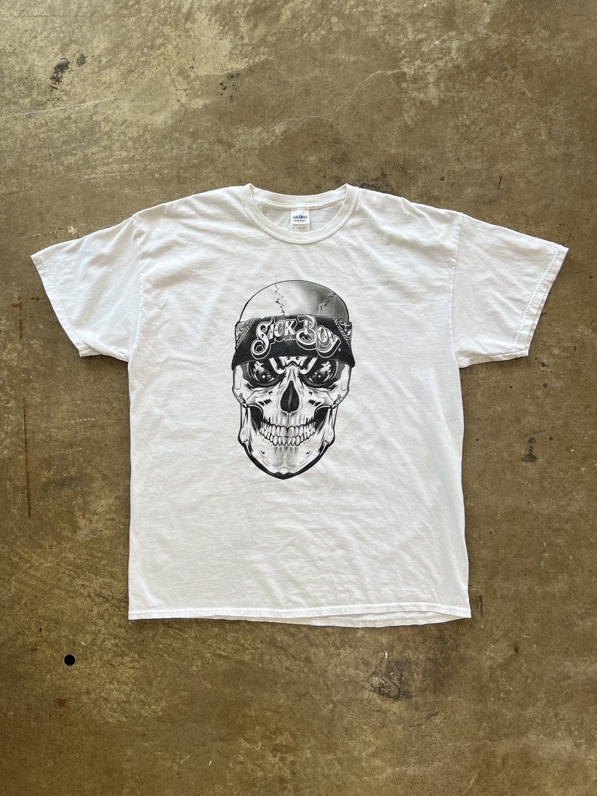 Vintage Vintage Sick Boy Skull Skeleton Motorcycle Tee XL Size US XL / EU 56 / 4 - 2 Thumbnail