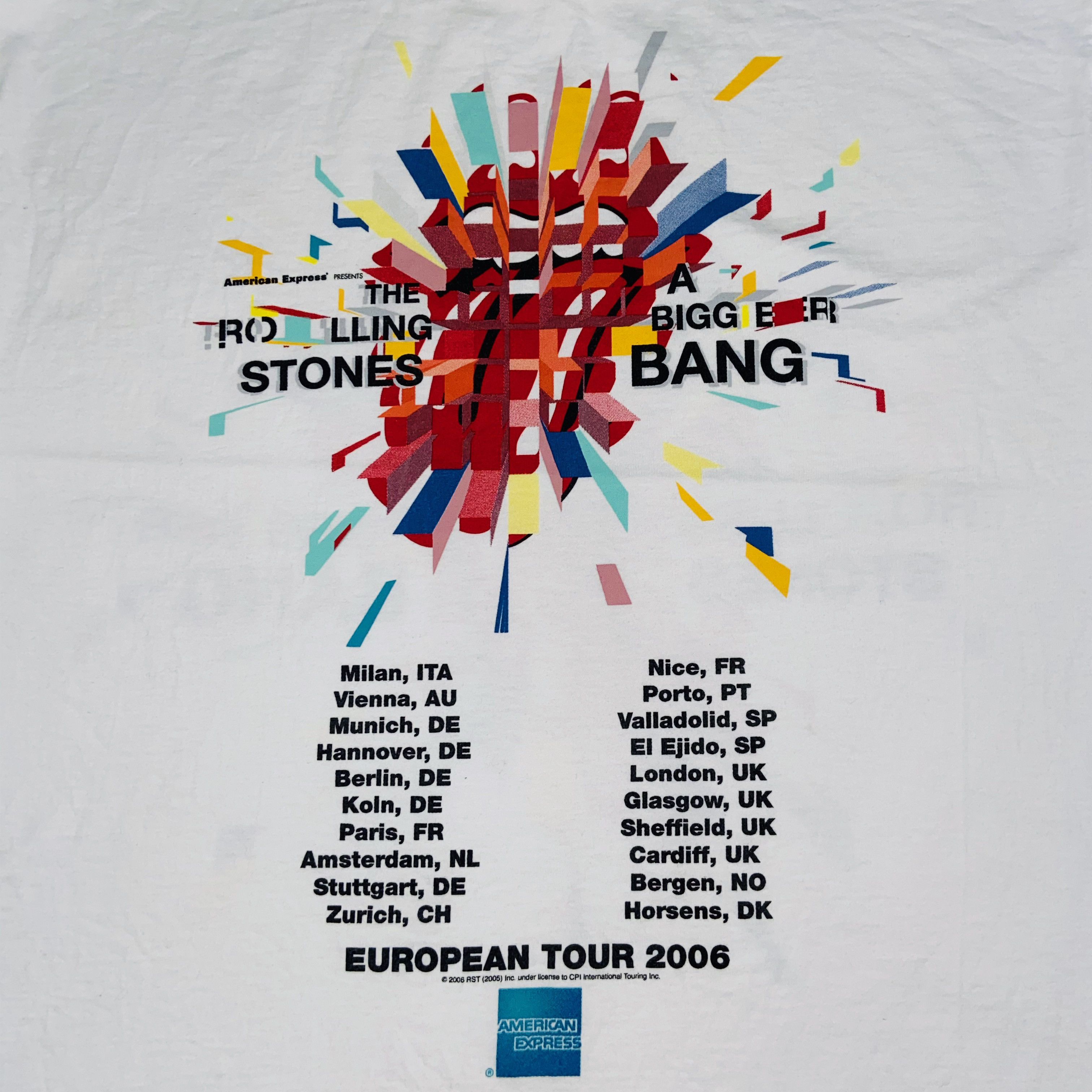 Band Tees 2006 ROLLING STONES ASYMMETRIC LOGO BIGGER BANG TEE - № 340 Size US L / EU 52-54 / 3 - 5 Thumbnail