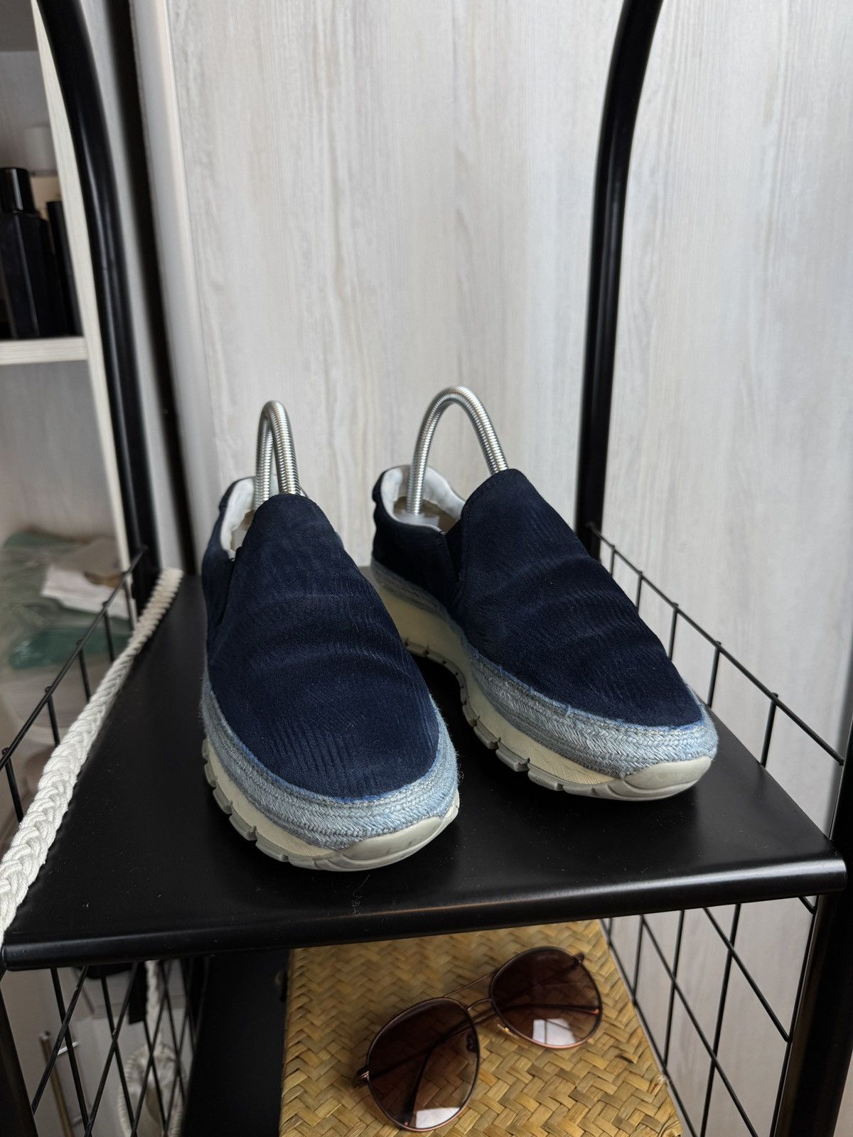 Prada Prada navy blue suede espadrilles sneakers Size US 8.5 / IT 38.5 - 4 Thumbnail