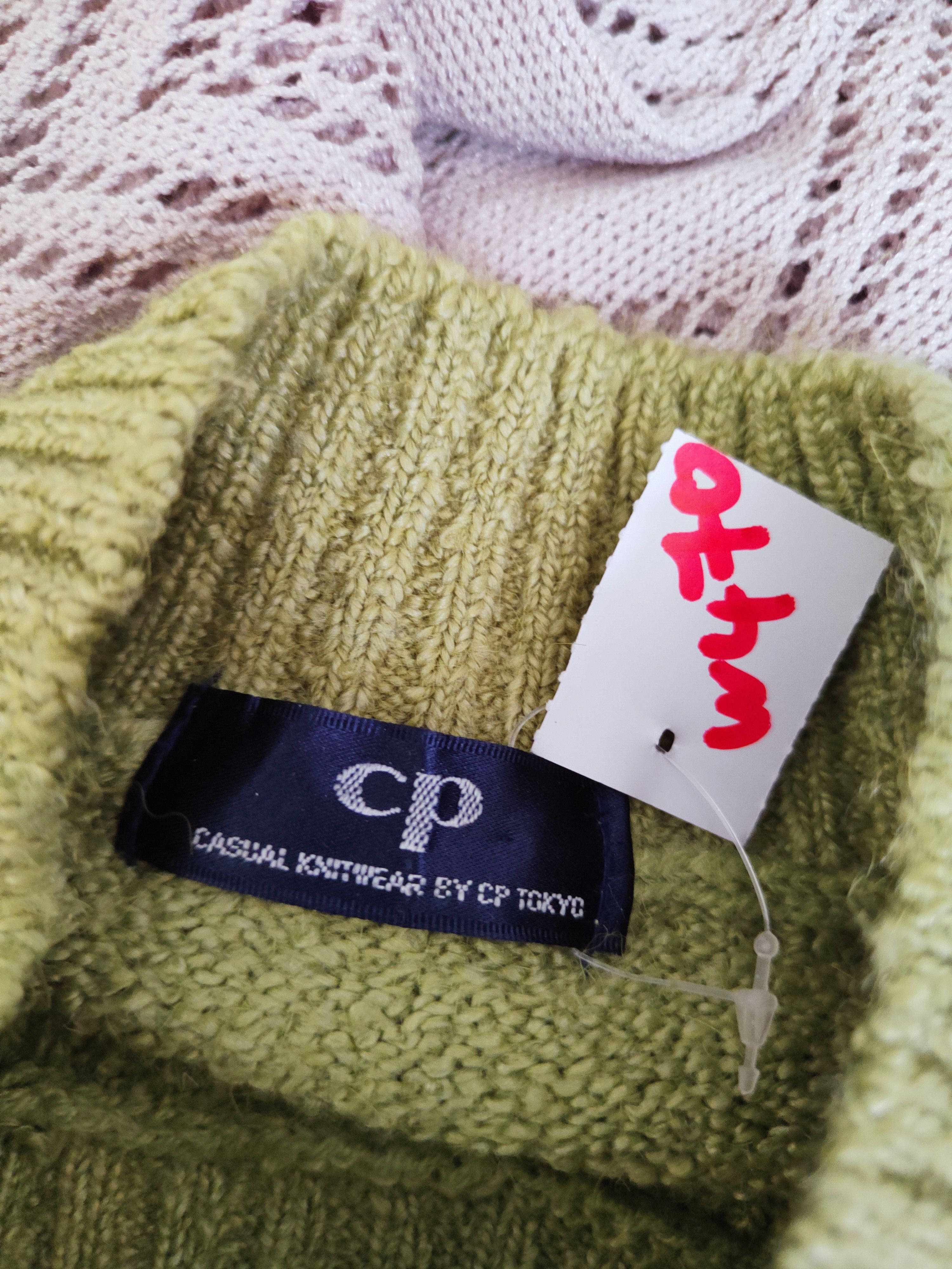 Japanese Brand × Vintage CP Green Knitwear Sweatshirts #W470 Size L / US 10 / IT 46 - 12 Thumbnail