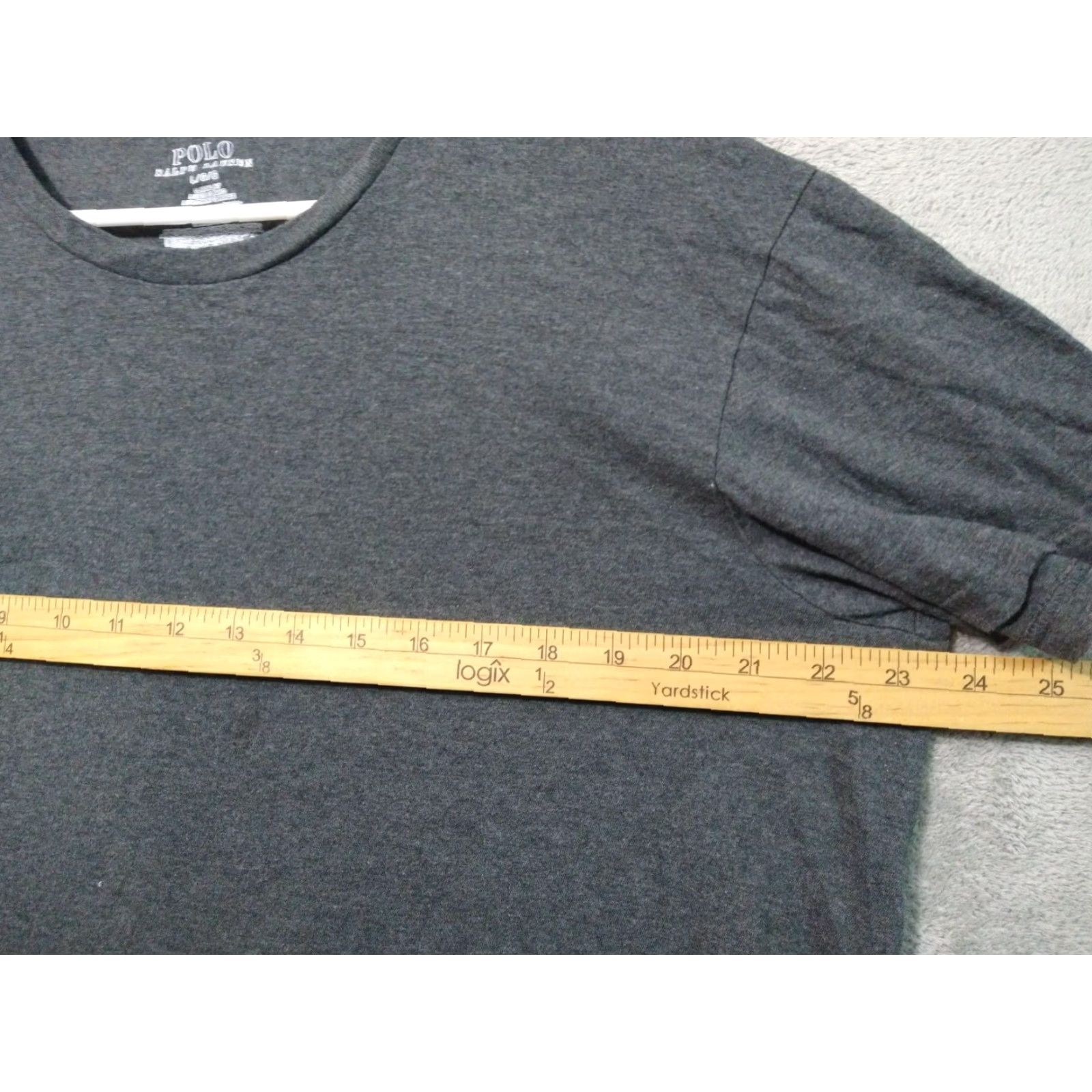 Polo Ralph Lauren Polo Ralph Lauren Shirt Mens Large Gray Classic Fit Short Sleeve Pocket Pony Size US L / EU 52-54 / 3 - 4 Thumbnail