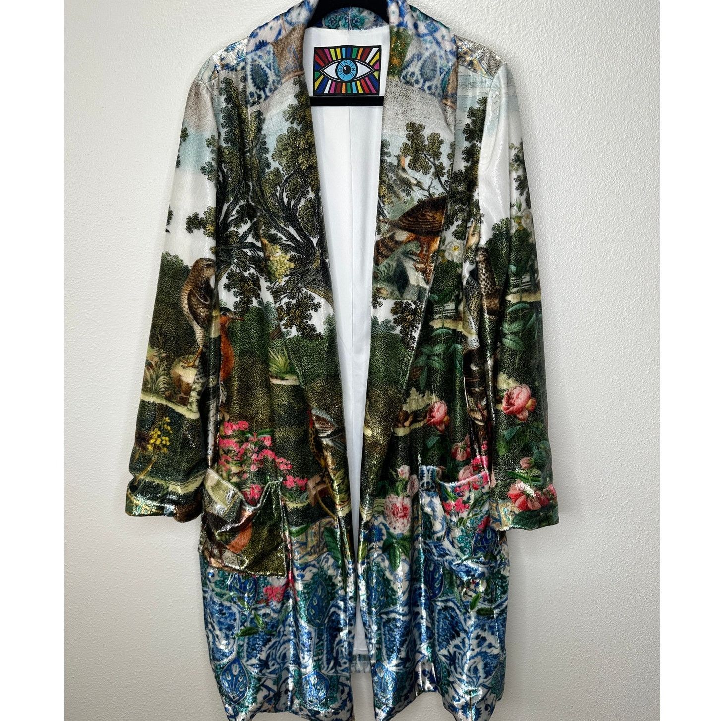 Libertine Libertine Tie Waist House Coat Long Sleeve Green 3X / XL Size XL / US 12-14 / IT 48-50 - 4 Thumbnail
