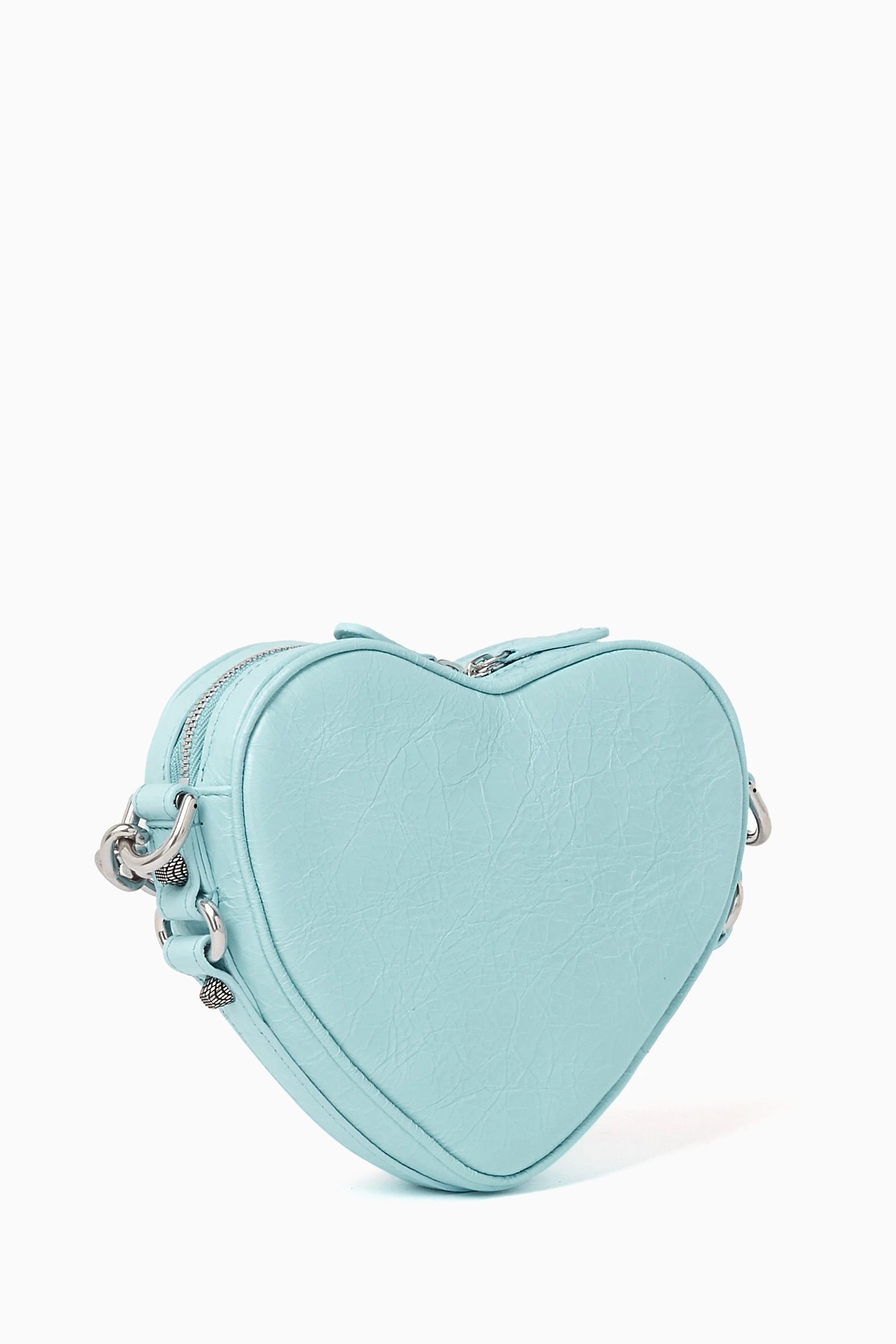 Balenciaga o1mt1gz1124 Size: OS / Le Cagole Heart Mini Bag in Blue Size ONE SIZE - 3 Thumbnail