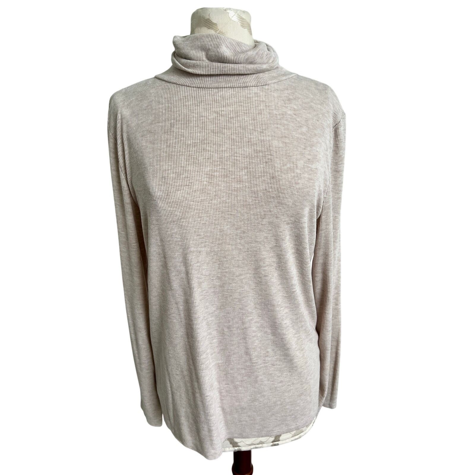 Loft Loft Turtleneck Long Sleeve Knit Sweater Large Size L / US 10 / IT 46 - 1 Thumbnail